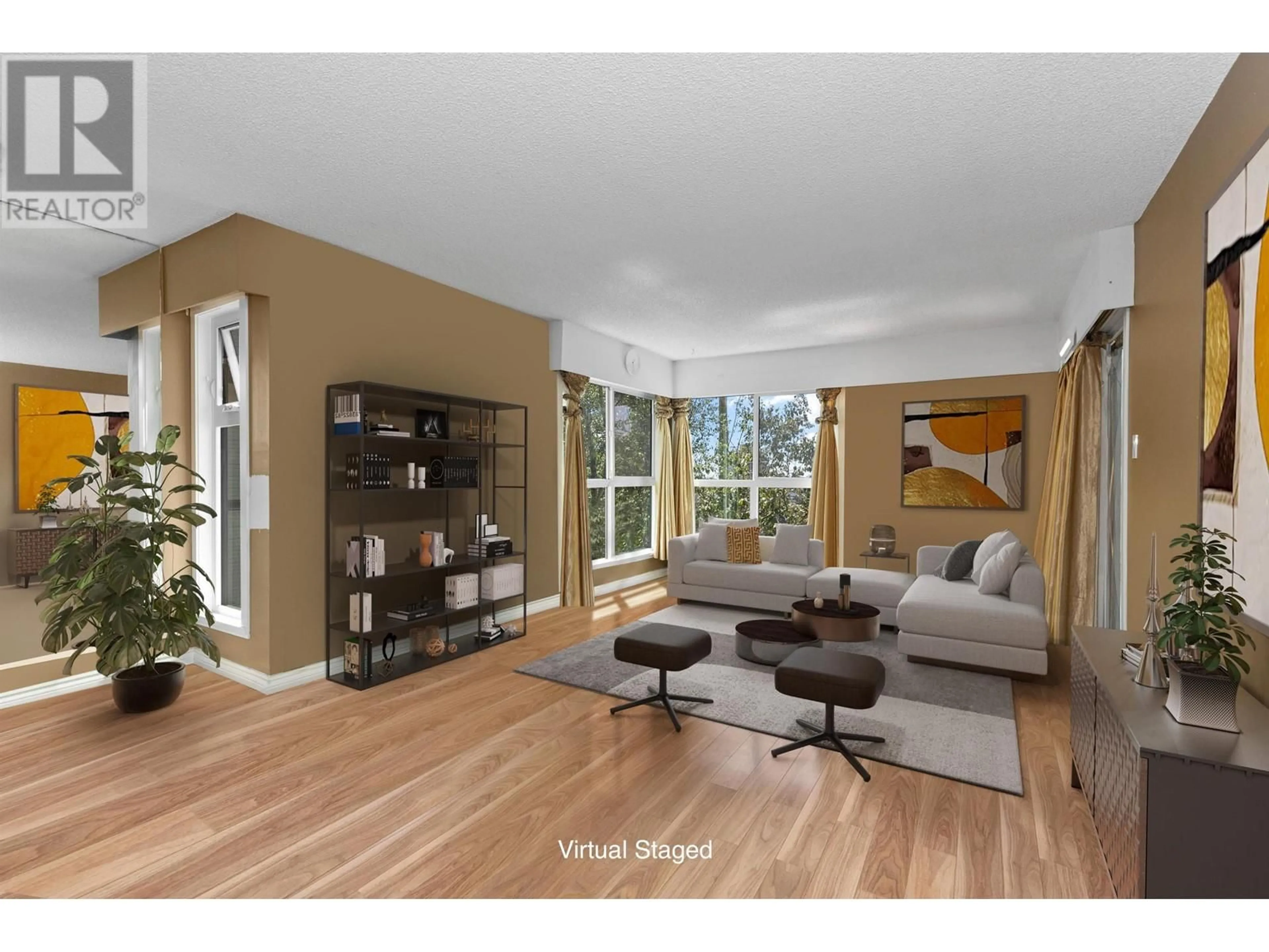 Living room with furniture, wood/laminate floor for 205 215 MOWAT STREET, New Westminster British Columbia V3M4B1