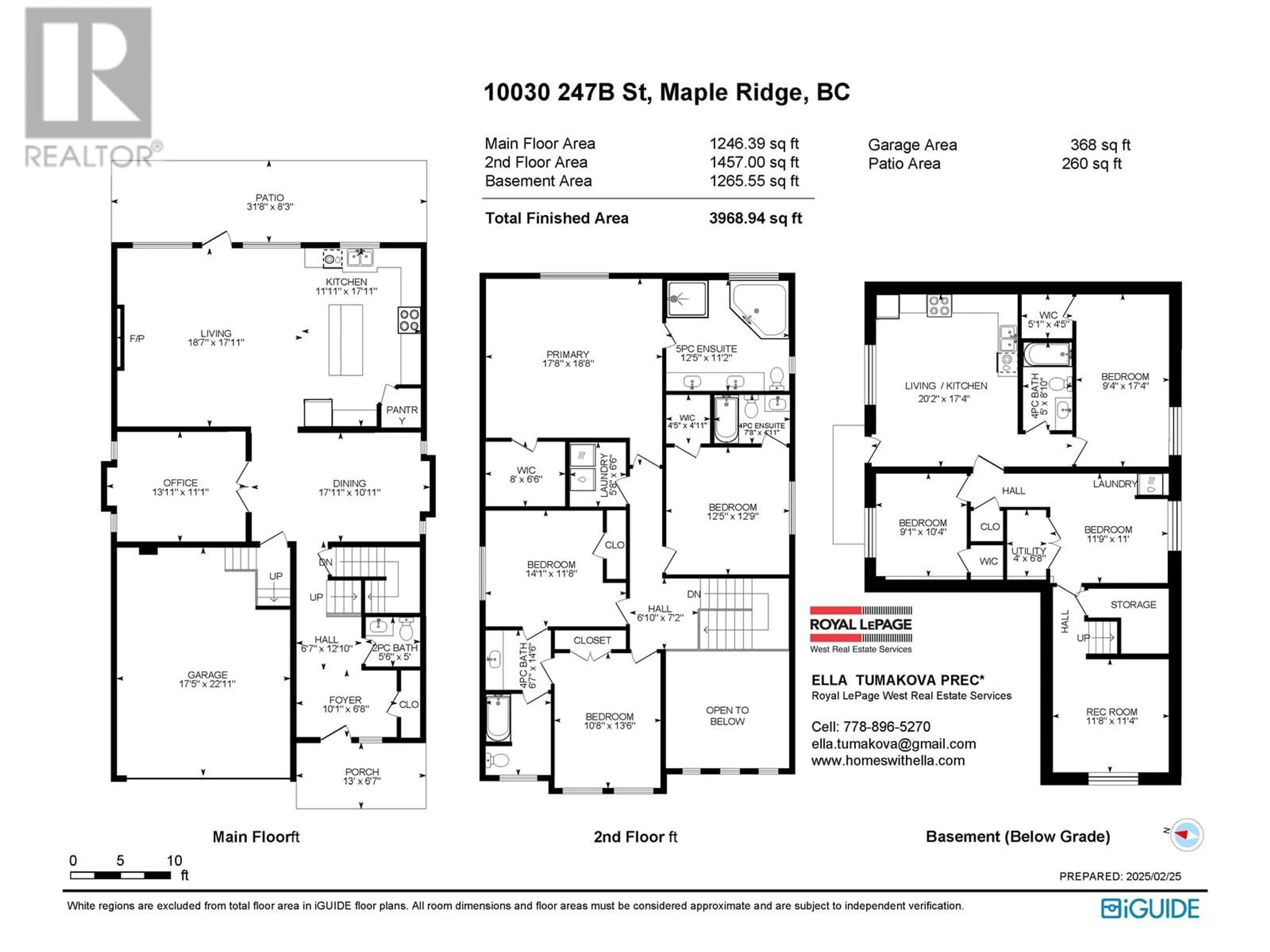 Floor plan for 10030 247B STREET, Maple Ridge British Columbia V2W0H1