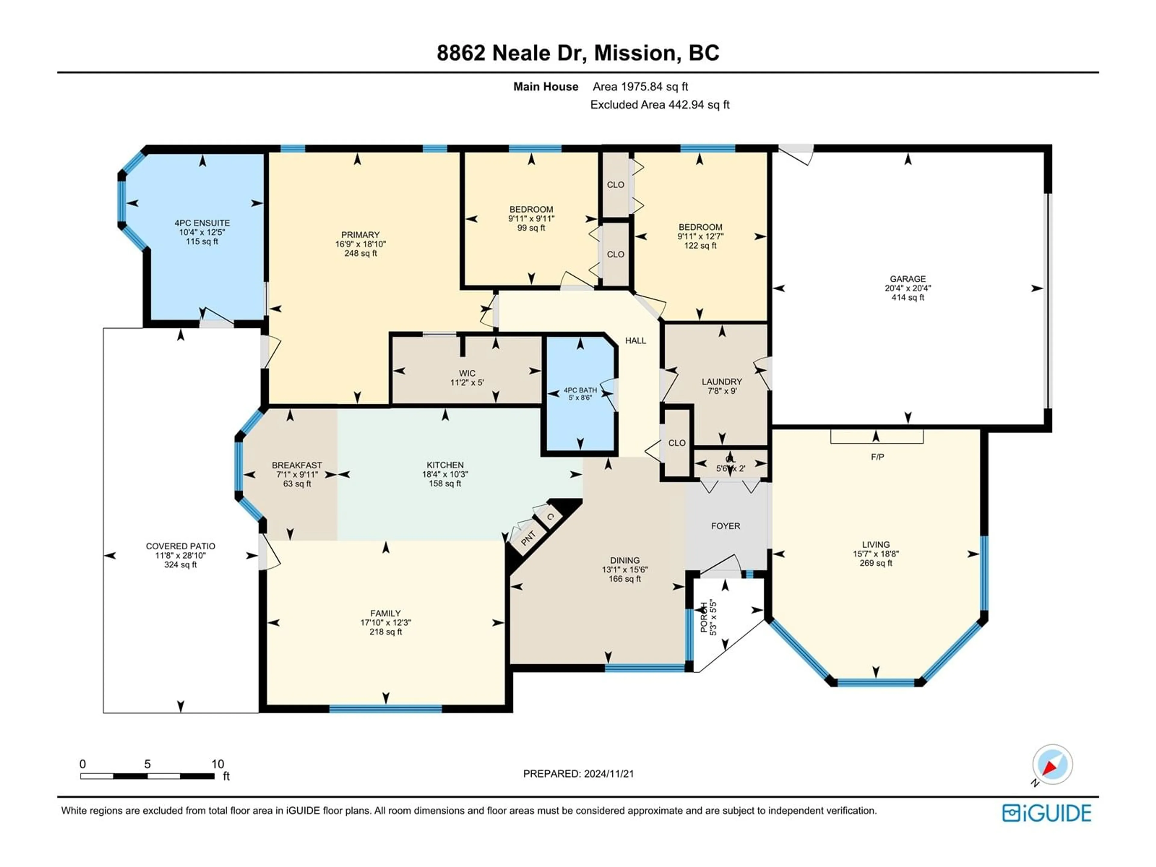 Floor plan for 8862 NEALE DRIVE, Mission British Columbia V4S1A5