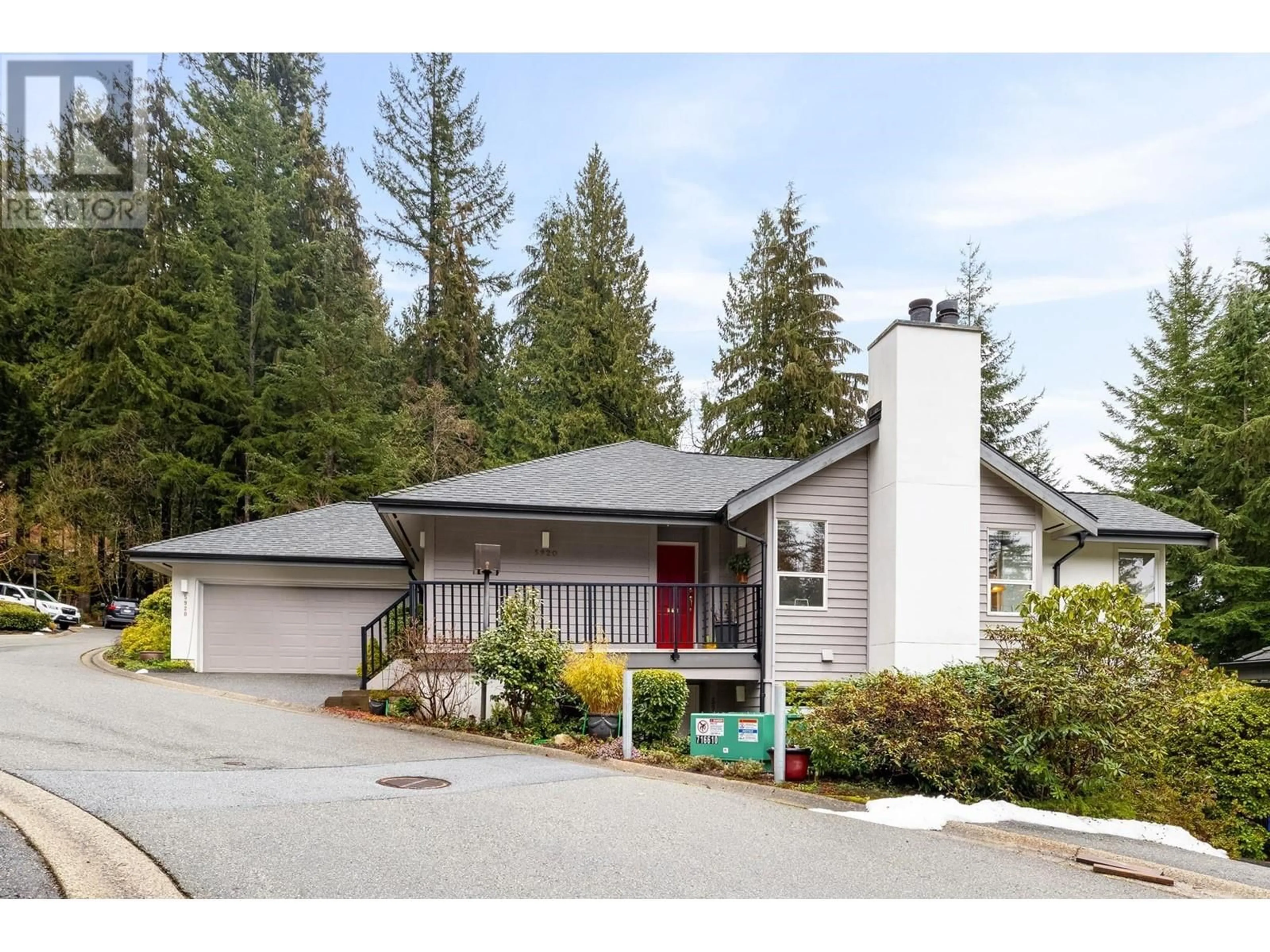 Home with vinyl exterior material, street for 5920 NANCY GREENE WAY, North Vancouver British Columbia V7R4N4