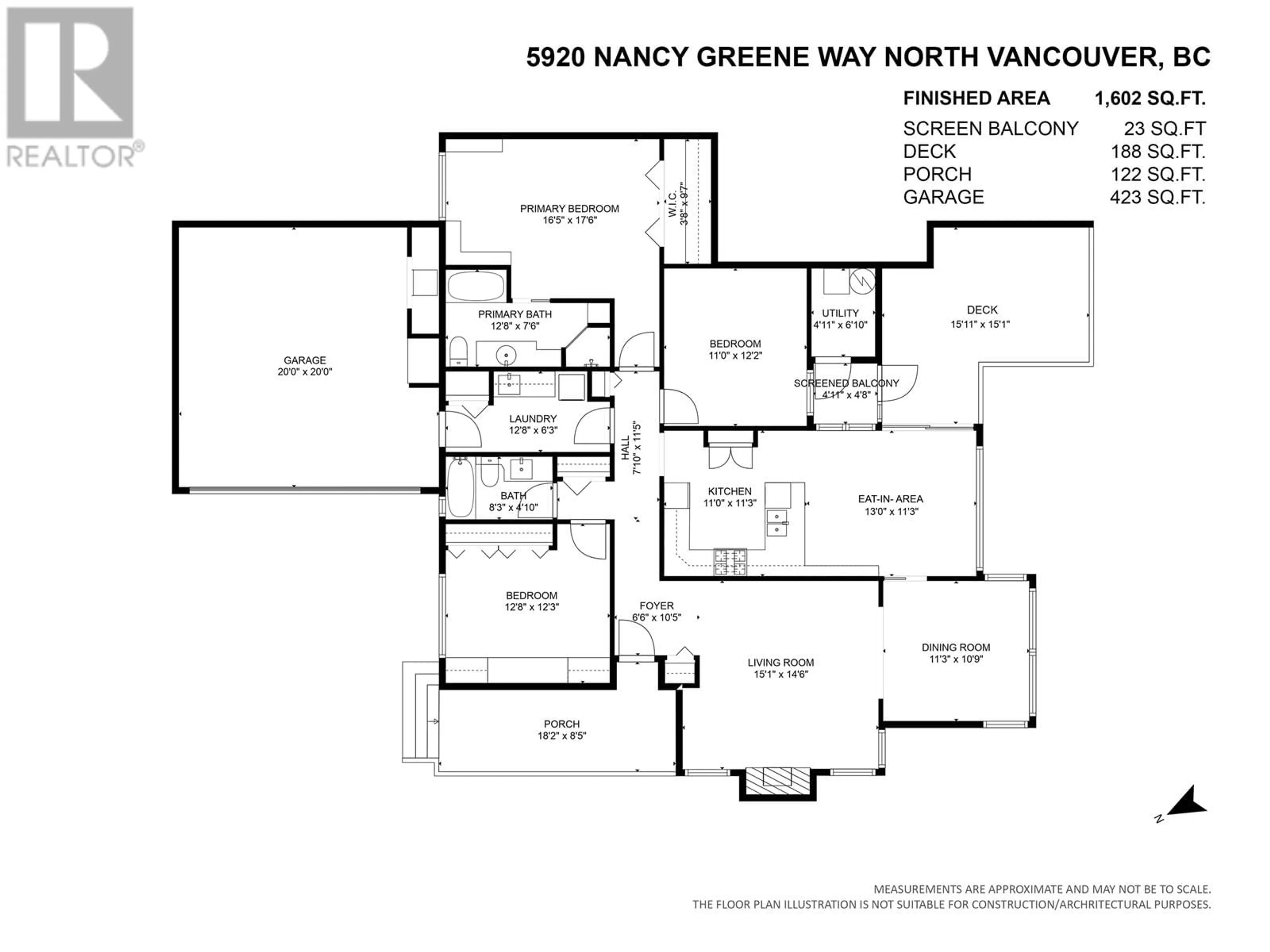 Floor plan for 5920 NANCY GREENE WAY, North Vancouver British Columbia V7R4N4