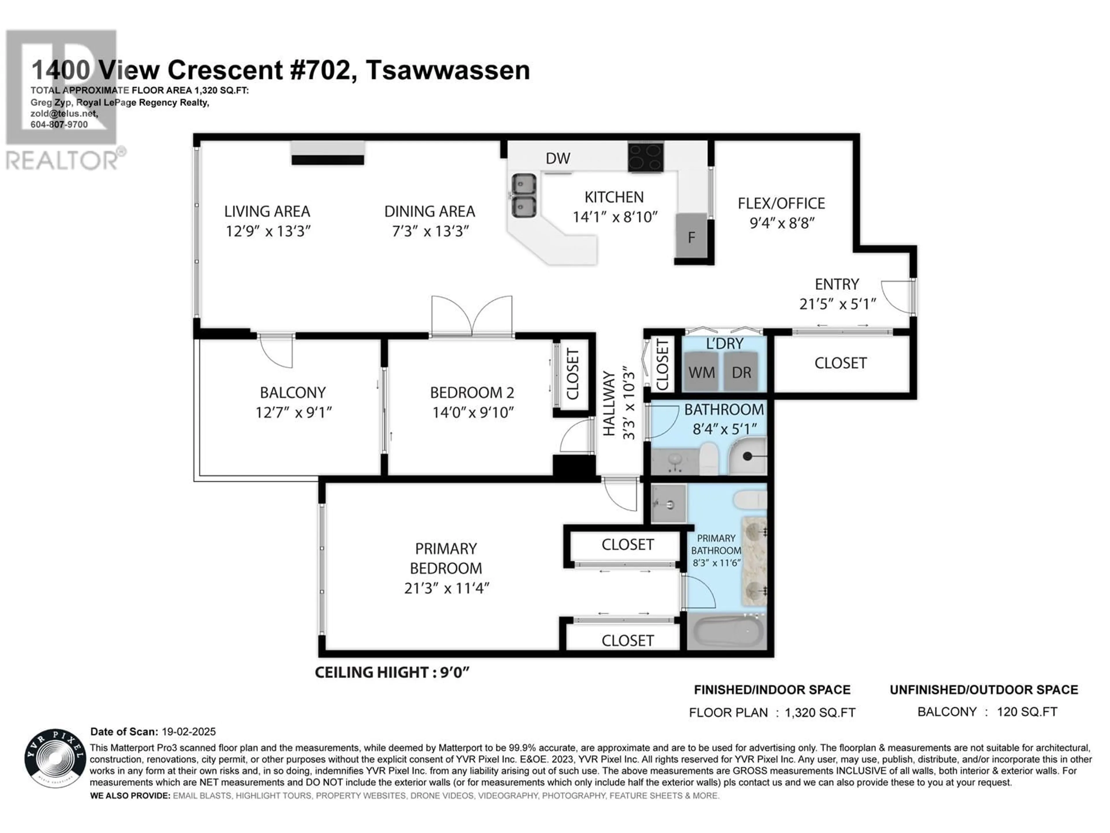 Floor plan for 702 - 1400 VIEW CRESCENT, Delta British Columbia V4L1Z1