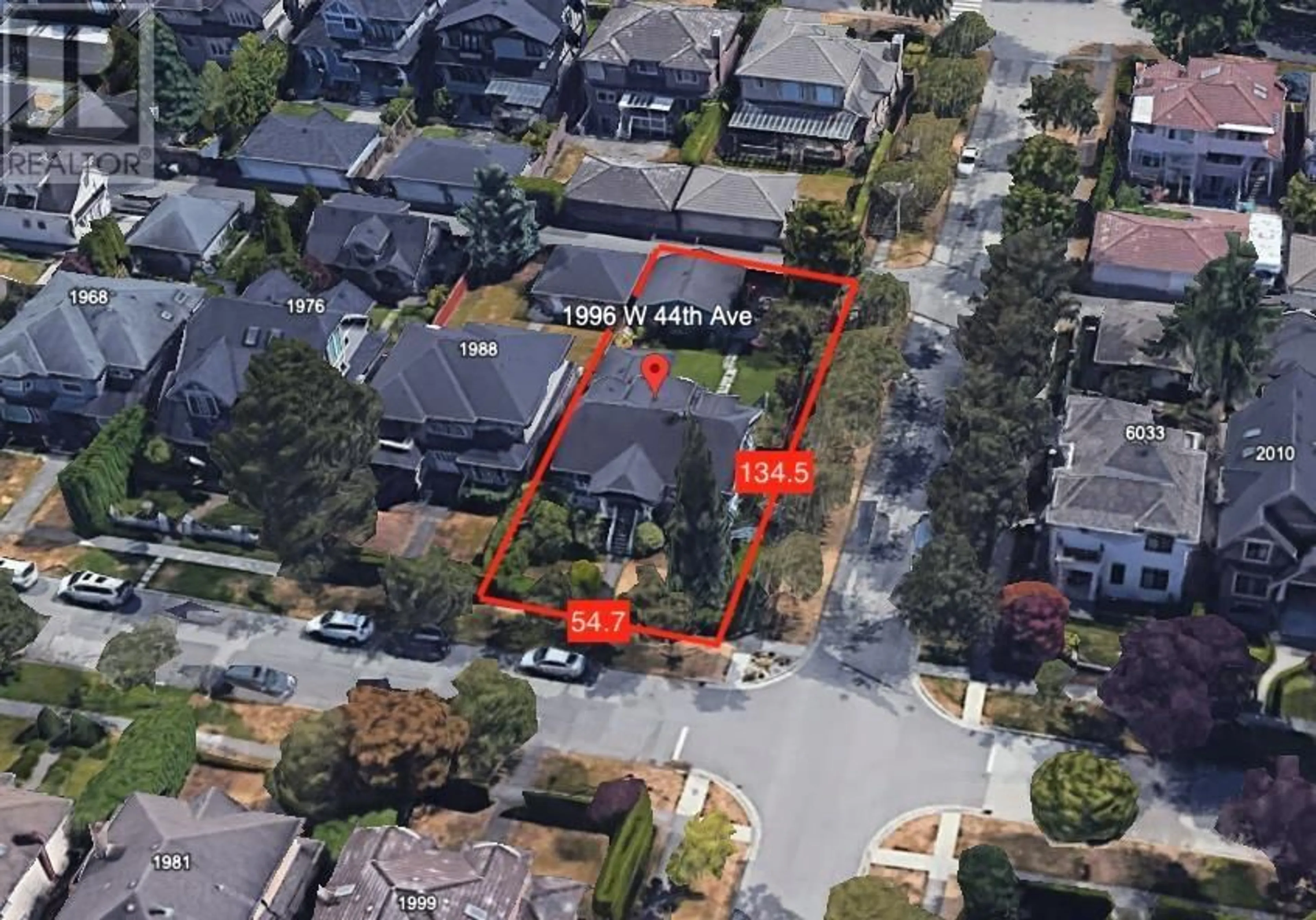 A pic from outside/outdoor area/front of a property/back of a property/a pic from drone, street for 1996 W 44TH AVENUE, Vancouver British Columbia V6M2E7