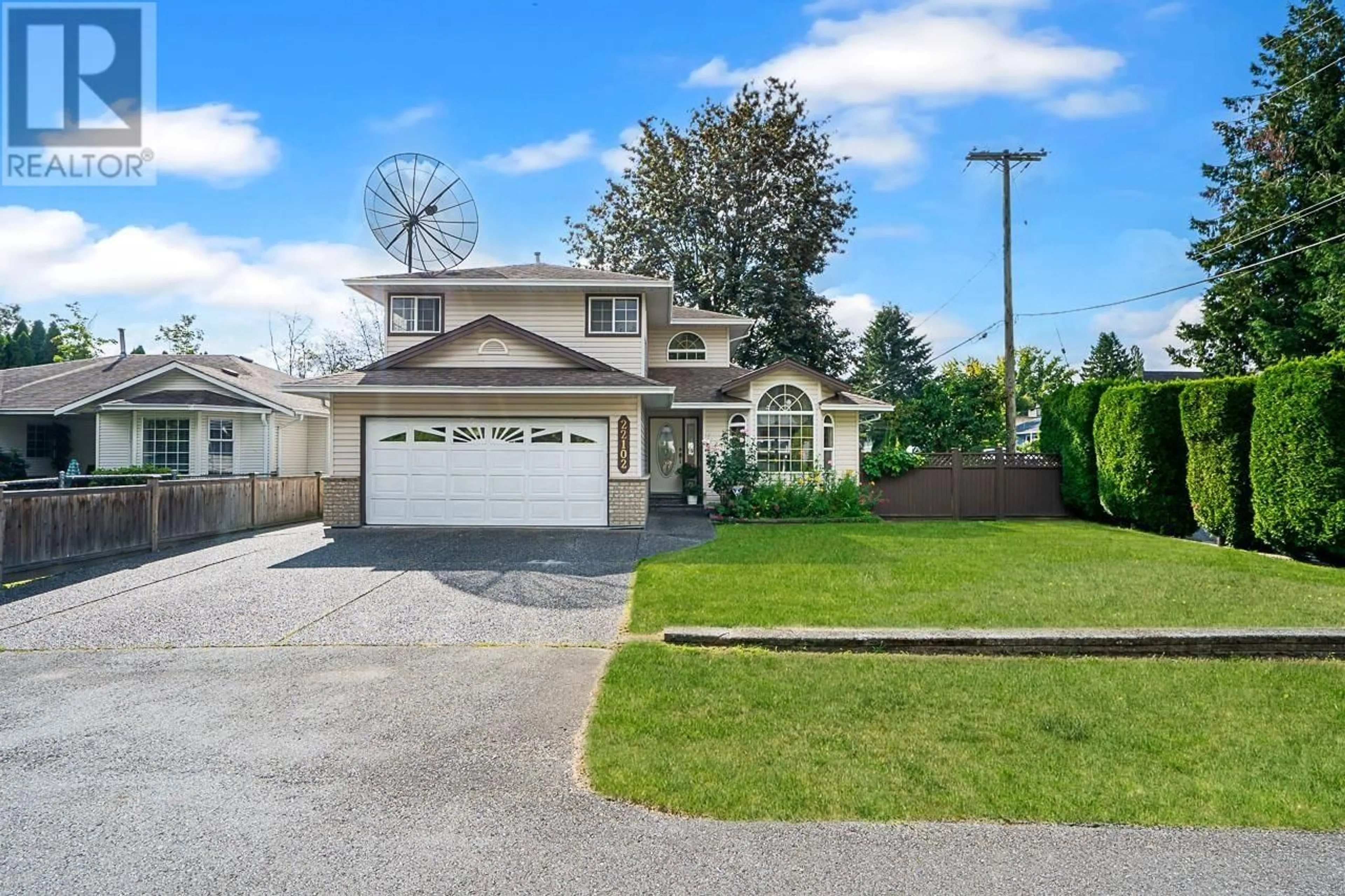 Home with vinyl exterior material, street for 22102 122 AVENUE, Maple Ridge British Columbia V2X3X6