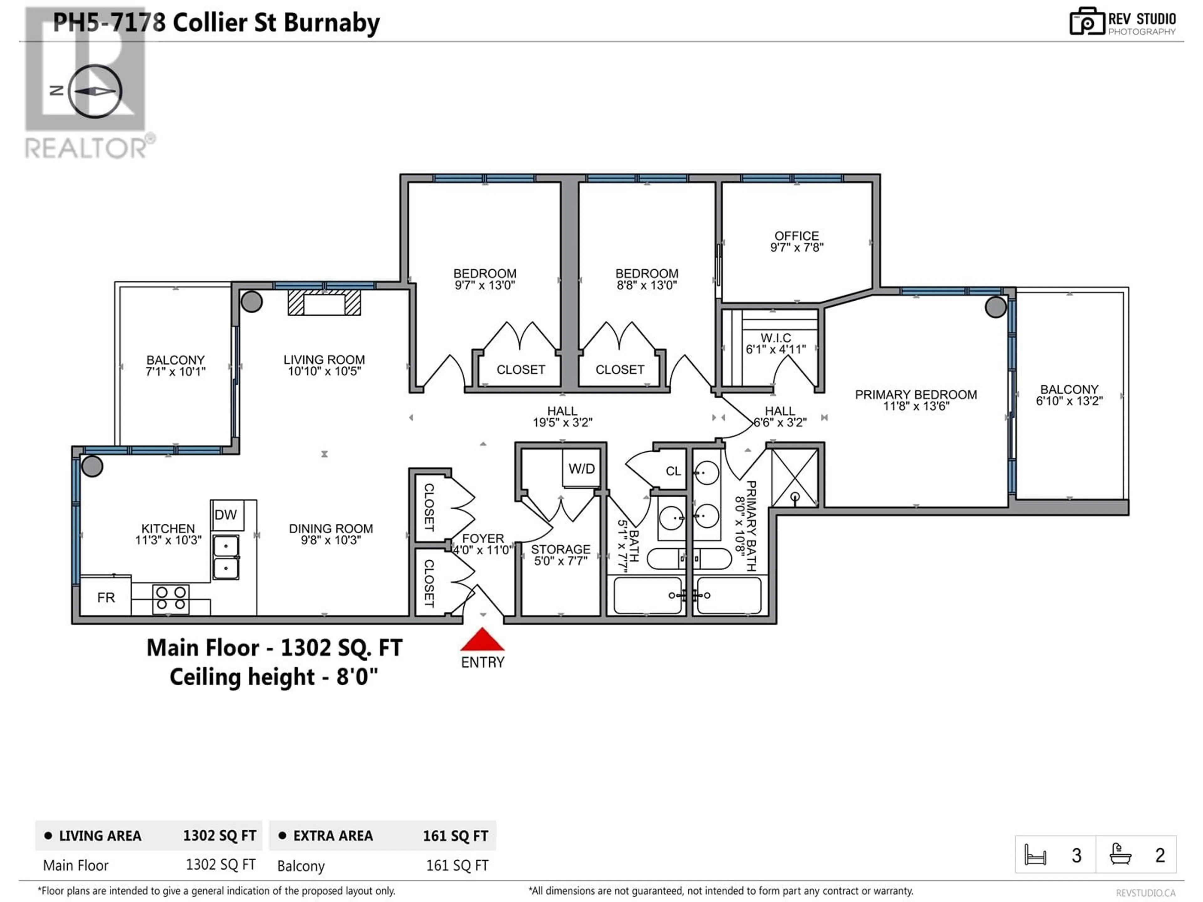 Floor plan for PH5 - 7178 COLLIER STREET, Burnaby British Columbia V5E4N7