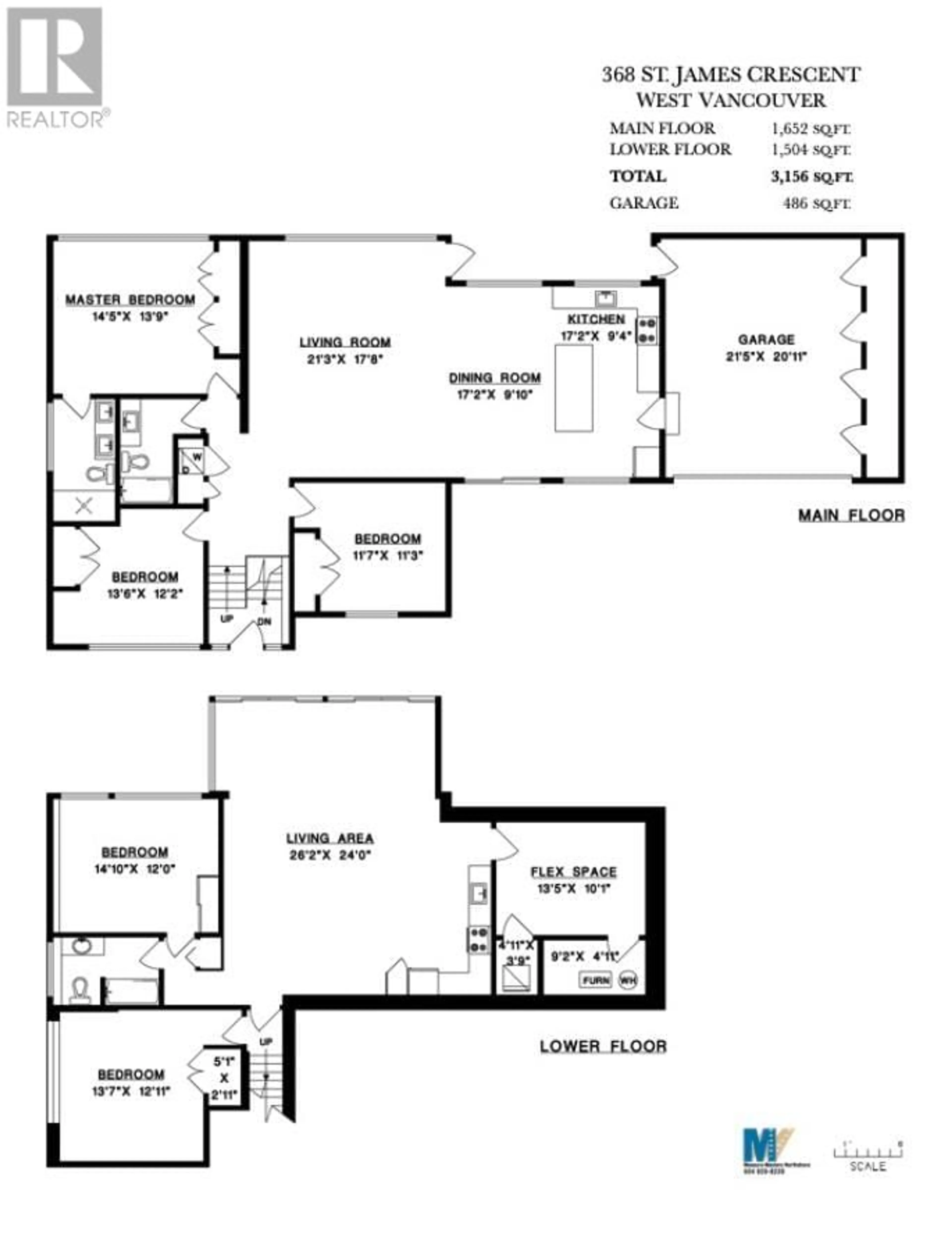 Floor plan for 368 ST. JAMES CRESCENT, West Vancouver British Columbia V7S1J8