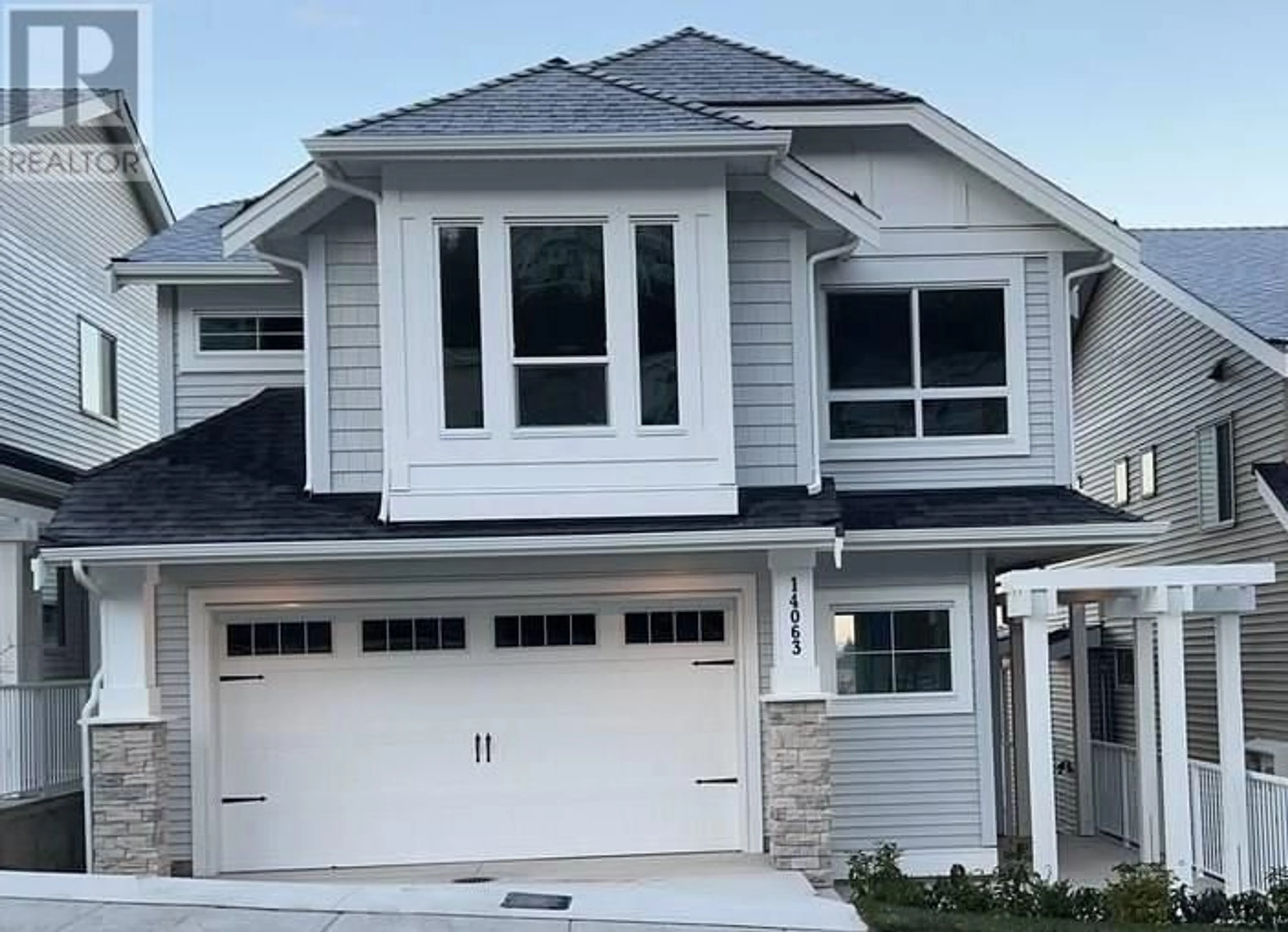 Home with vinyl exterior material, street for 14063 BUCKELS DRIVE, Maple Ridge British Columbia V4R0G9