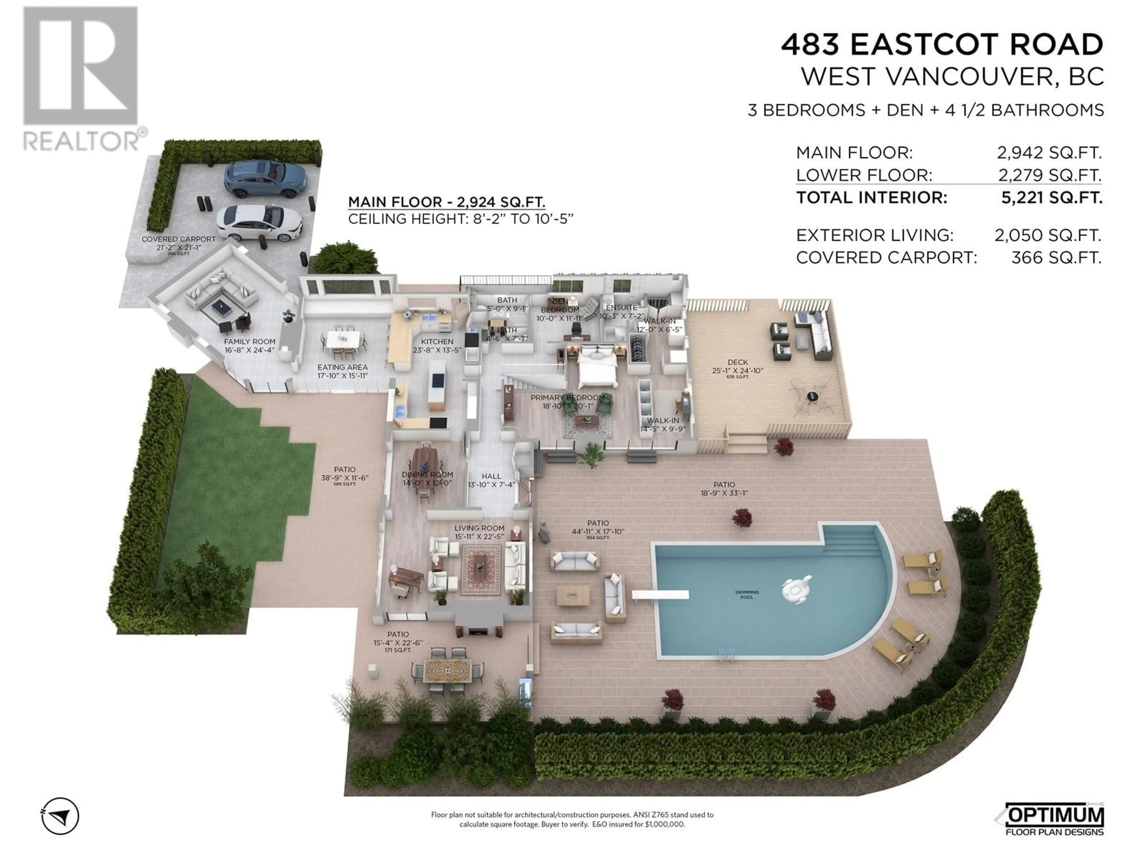 Floor plan for 483 EASTCOT ROAD, West Vancouver British Columbia V7S1E3