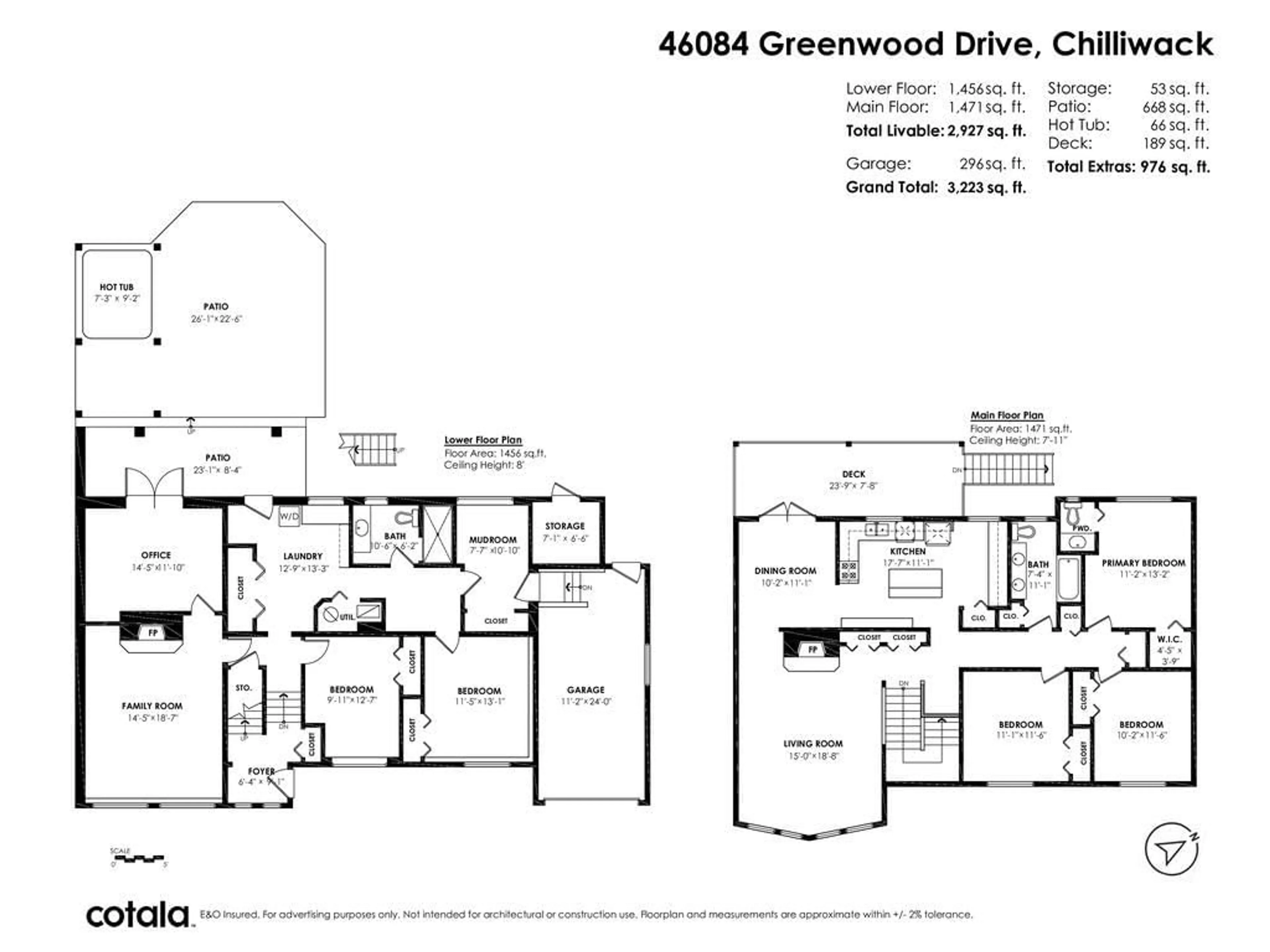 Floor plan for 46084 GREENWOOD DRIVE|Sardis East Vedder, Chilliwack British Columbia V2R4C9