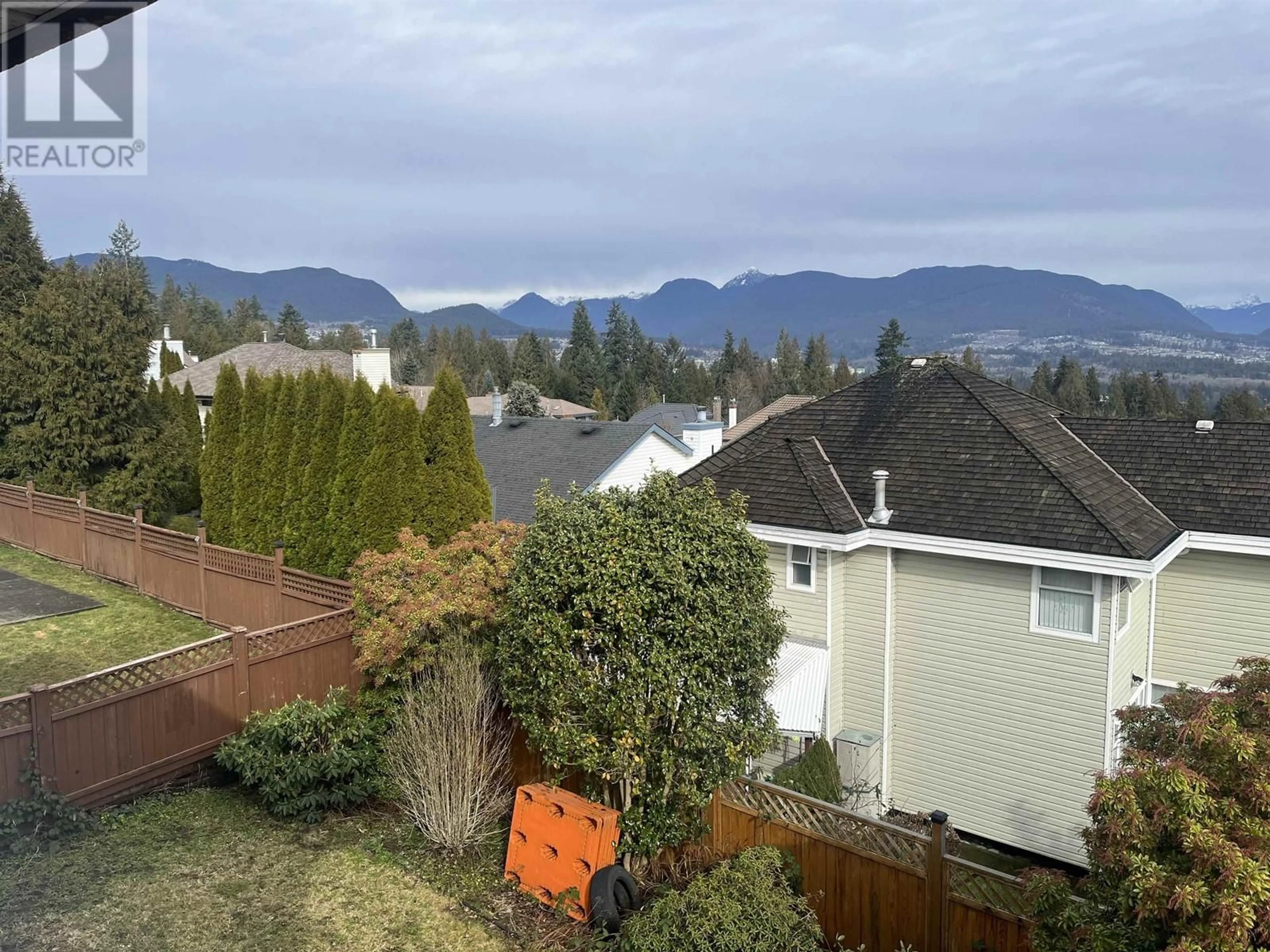 A pic from outside/outdoor area/front of a property/back of a property/a pic from drone, mountain view for 2765 MARA DRIVE, Coquitlam British Columbia V3C5V8