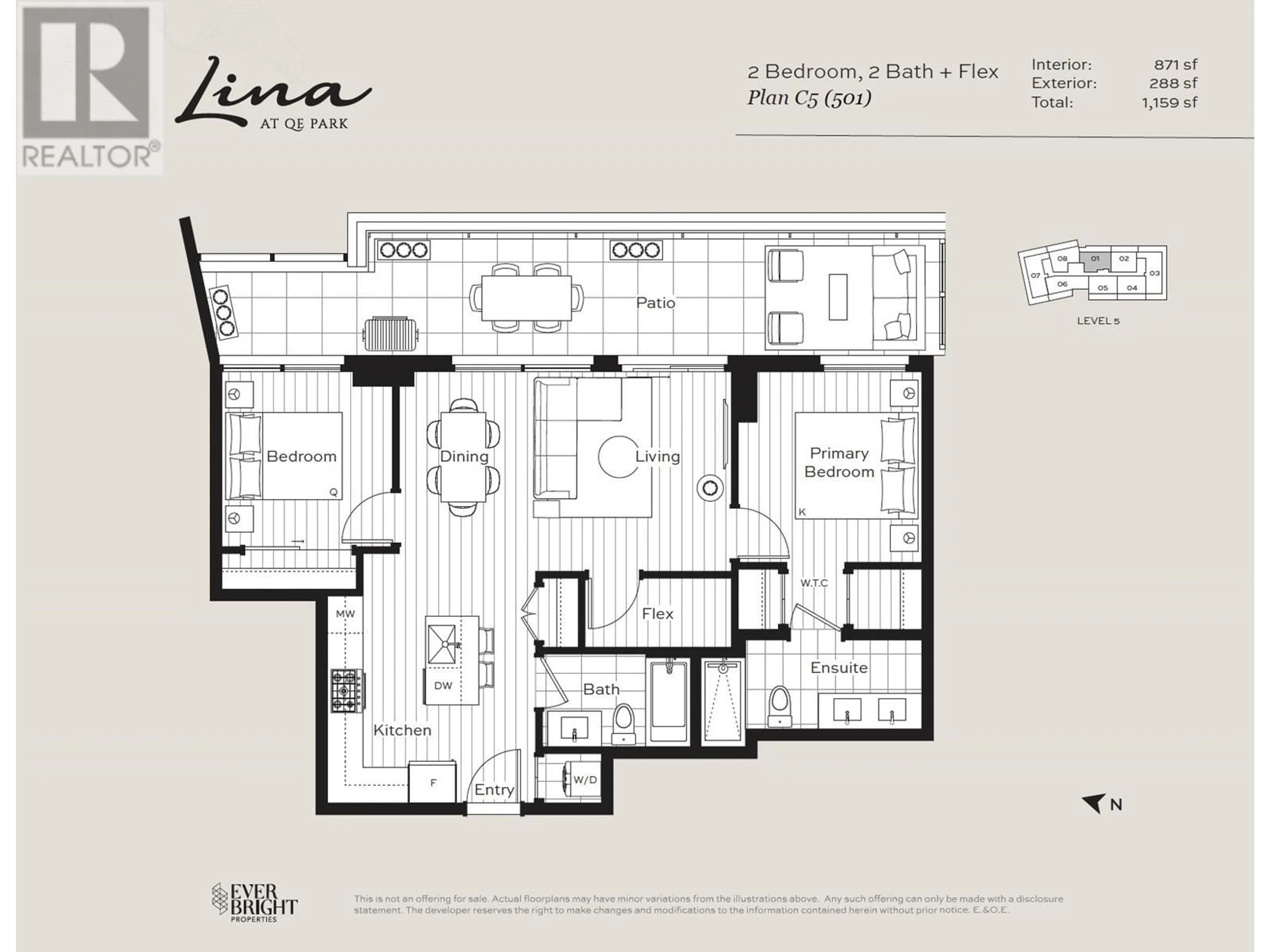 Floor plan for 501 5212 CAMBIE STREET, Vancouver British Columbia V5Z2Z7