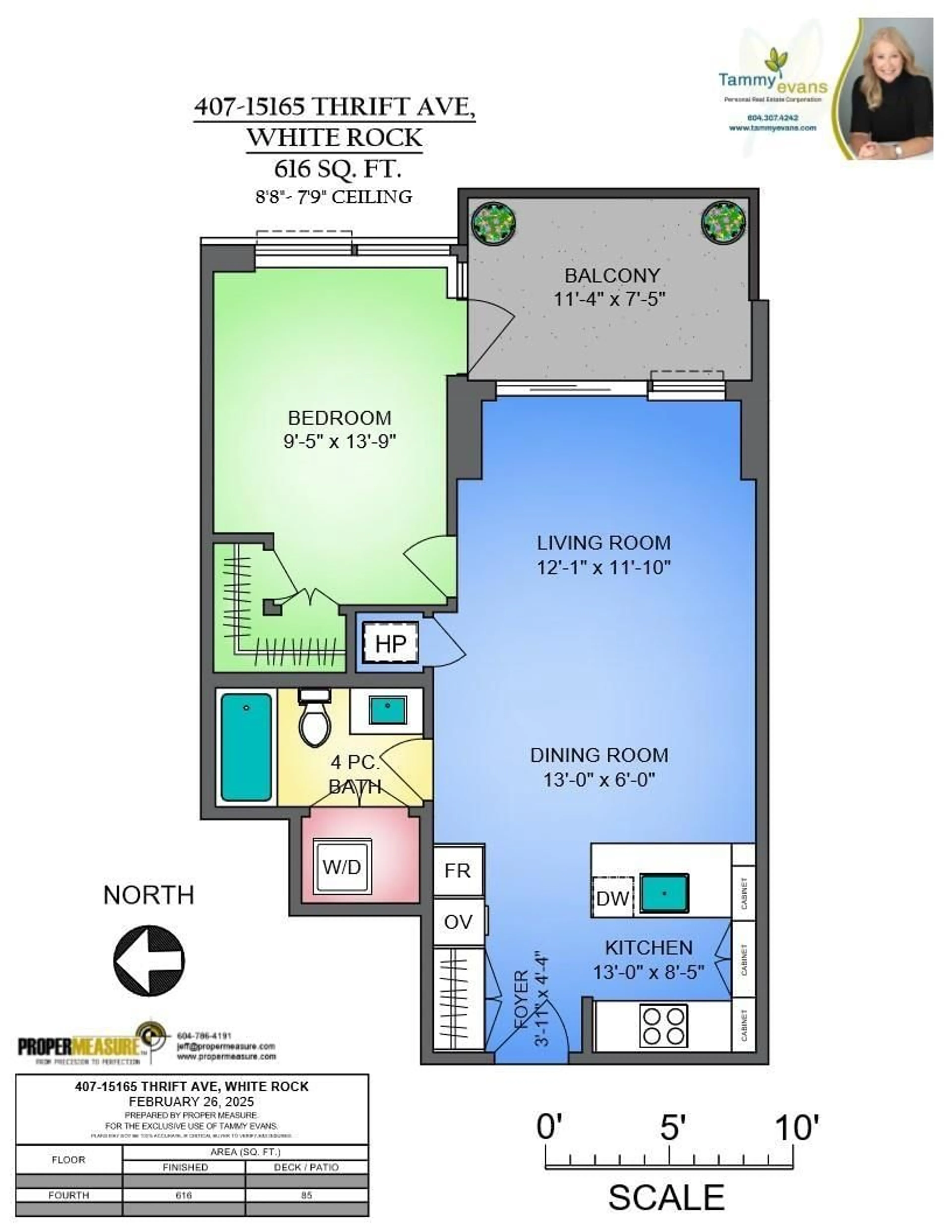 Floor plan for 407 15165 THRIFT AVENUE, White Rock British Columbia V4B0C1