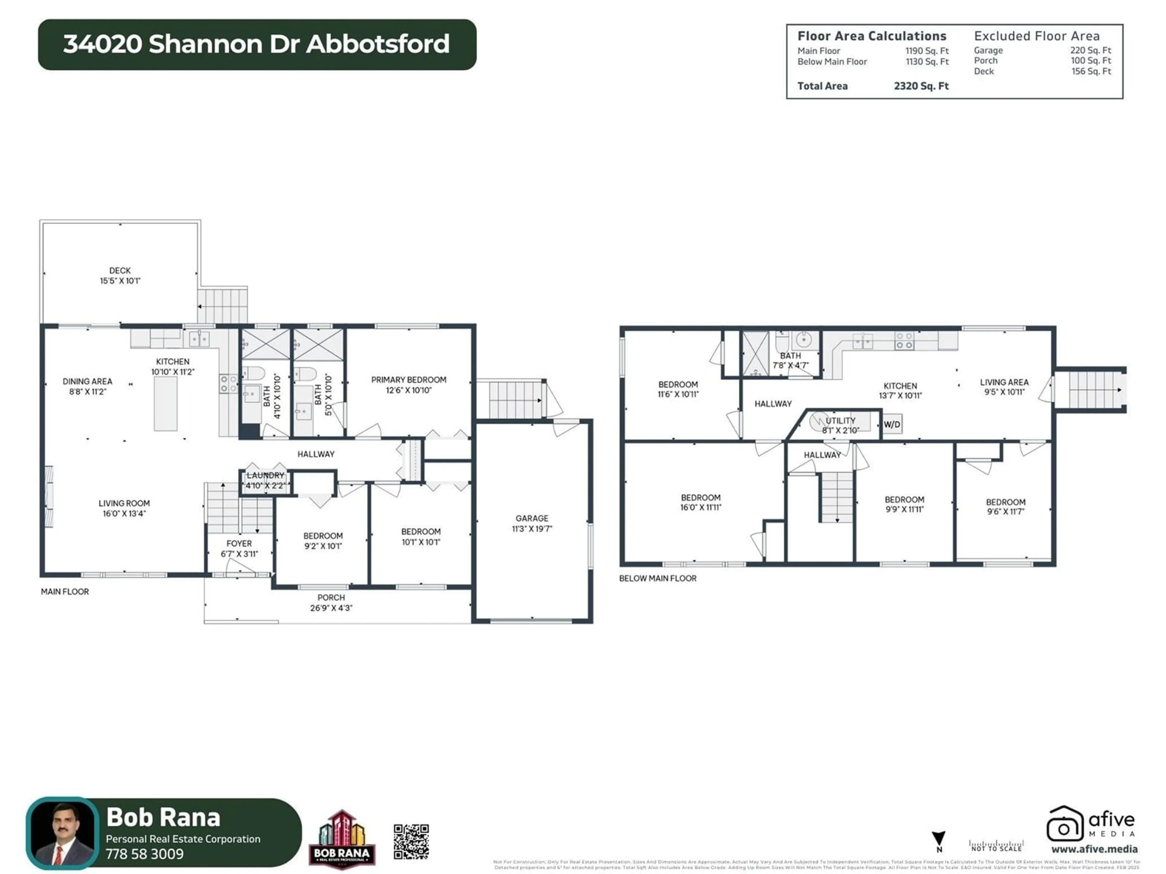 Floor plan for 34020 SHANNON DRIVE, Abbotsford British Columbia V2S5C8