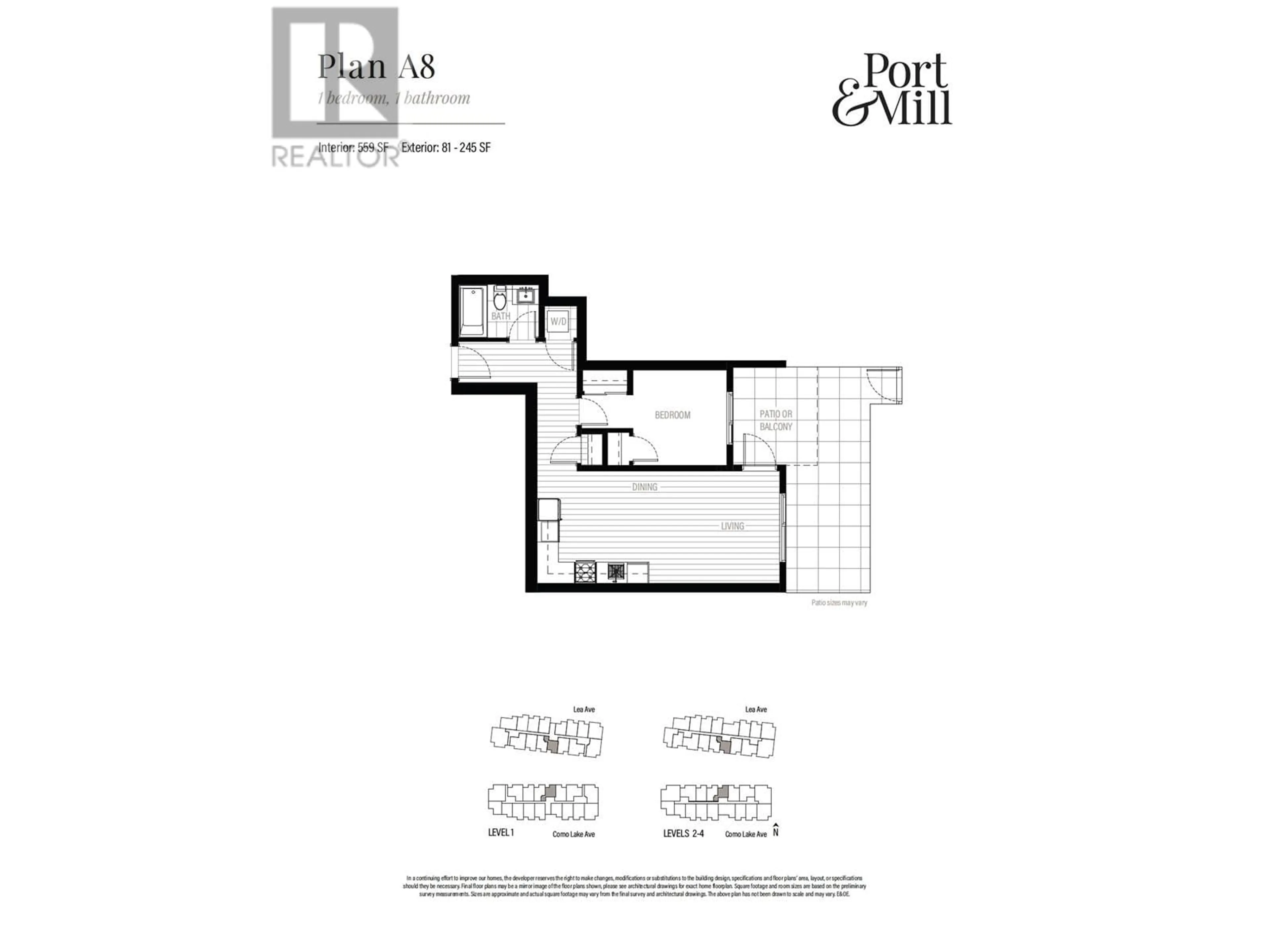 Floor plan for 401 648 LEA AVENUE, Coquitlam British Columbia V3J0P1