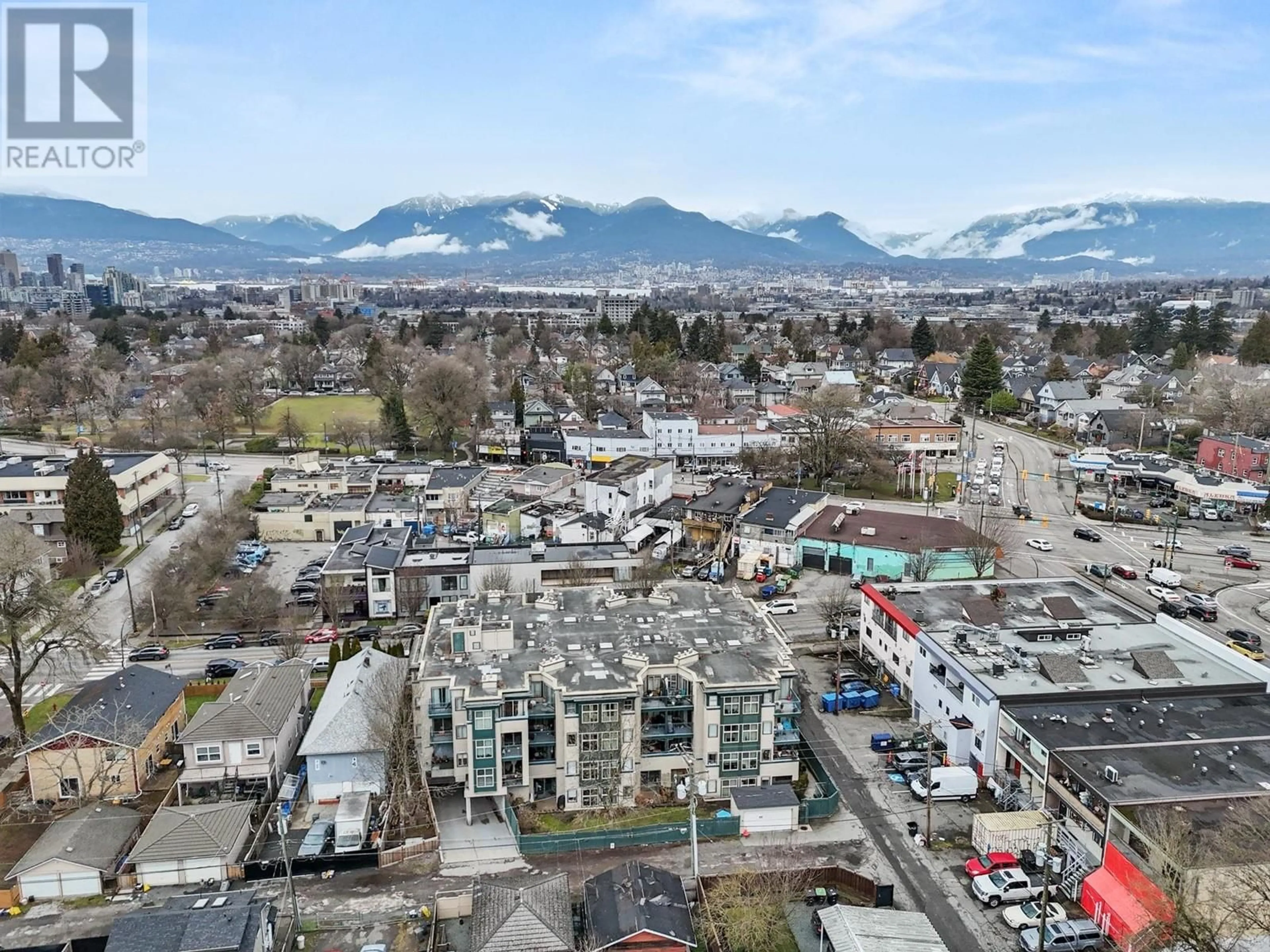 A pic from outside/outdoor area/front of a property/back of a property/a pic from drone, mountain view for 206 - 688 16TH AVENUE, Vancouver British Columbia V5T2V4