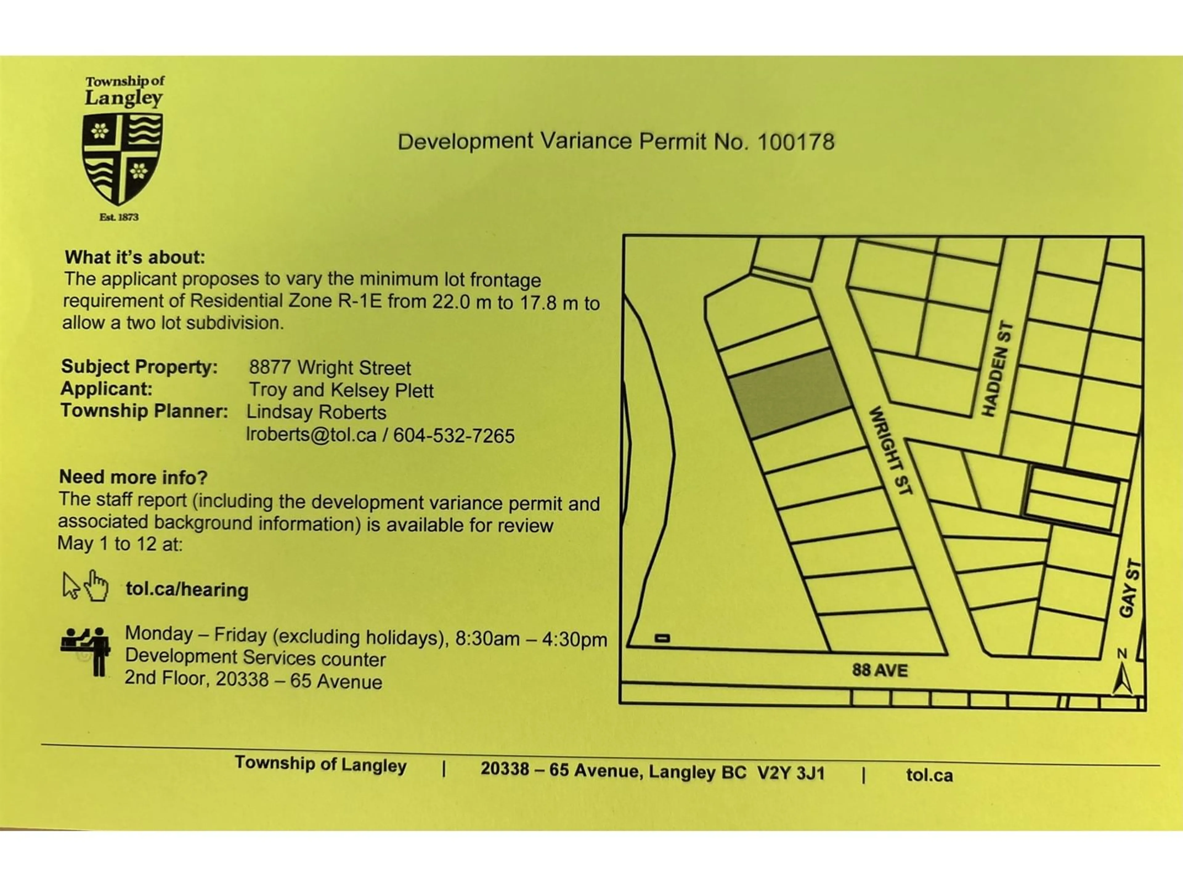Floor plan for 8877 WRIGHT, Langley British Columbia V1M3T1