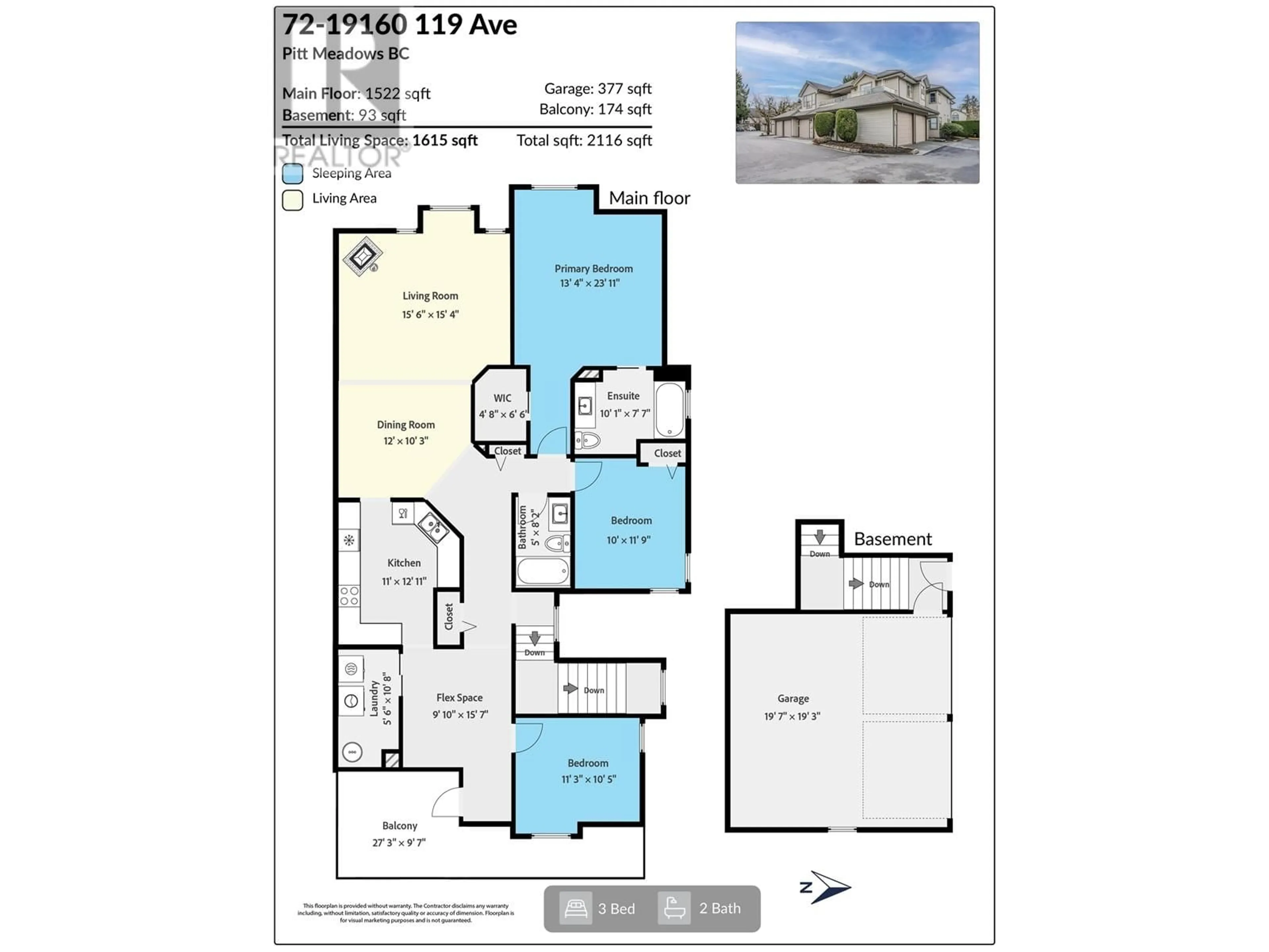 Floor plan for 72 19160 119 AVE AVENUE, Pitt Meadows British Columbia V3Y2L7