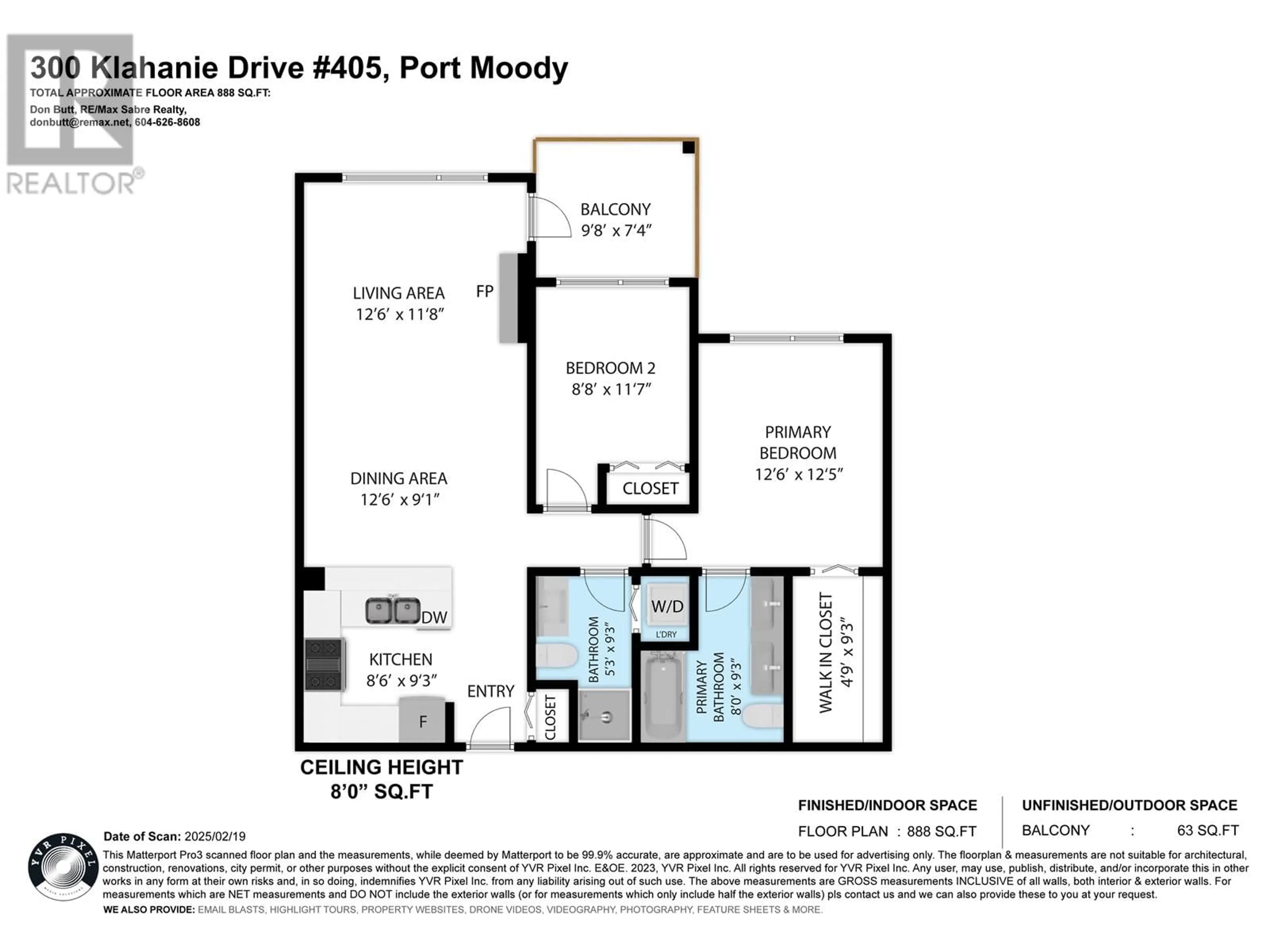 Floor plan for 405 300 KLAHANIE DRIVE, Port Moody British Columbia V3H5K8