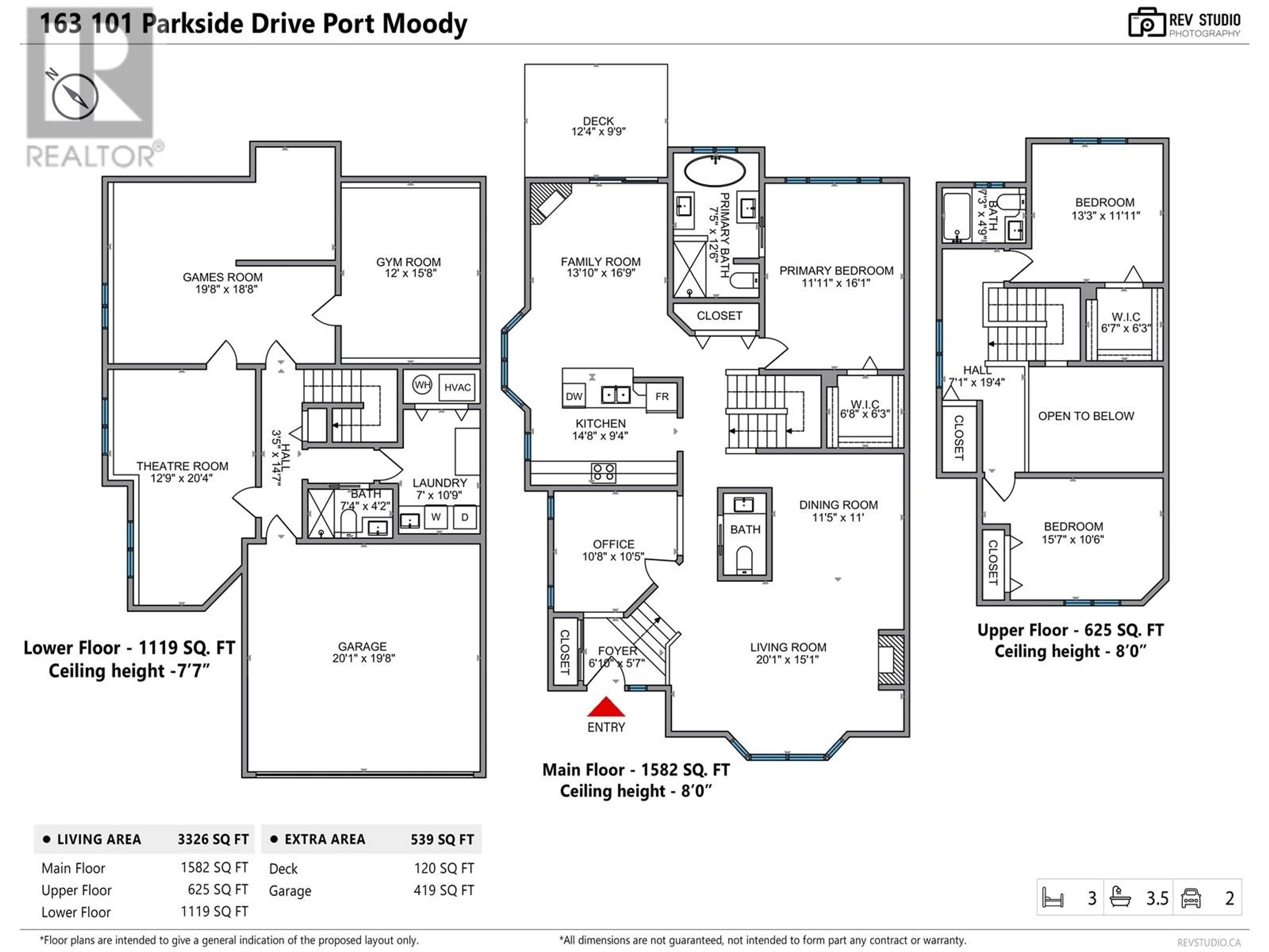 Floor plan for 163 101 PARKSIDE DRIVE, Port Moody British Columbia V3H4W6