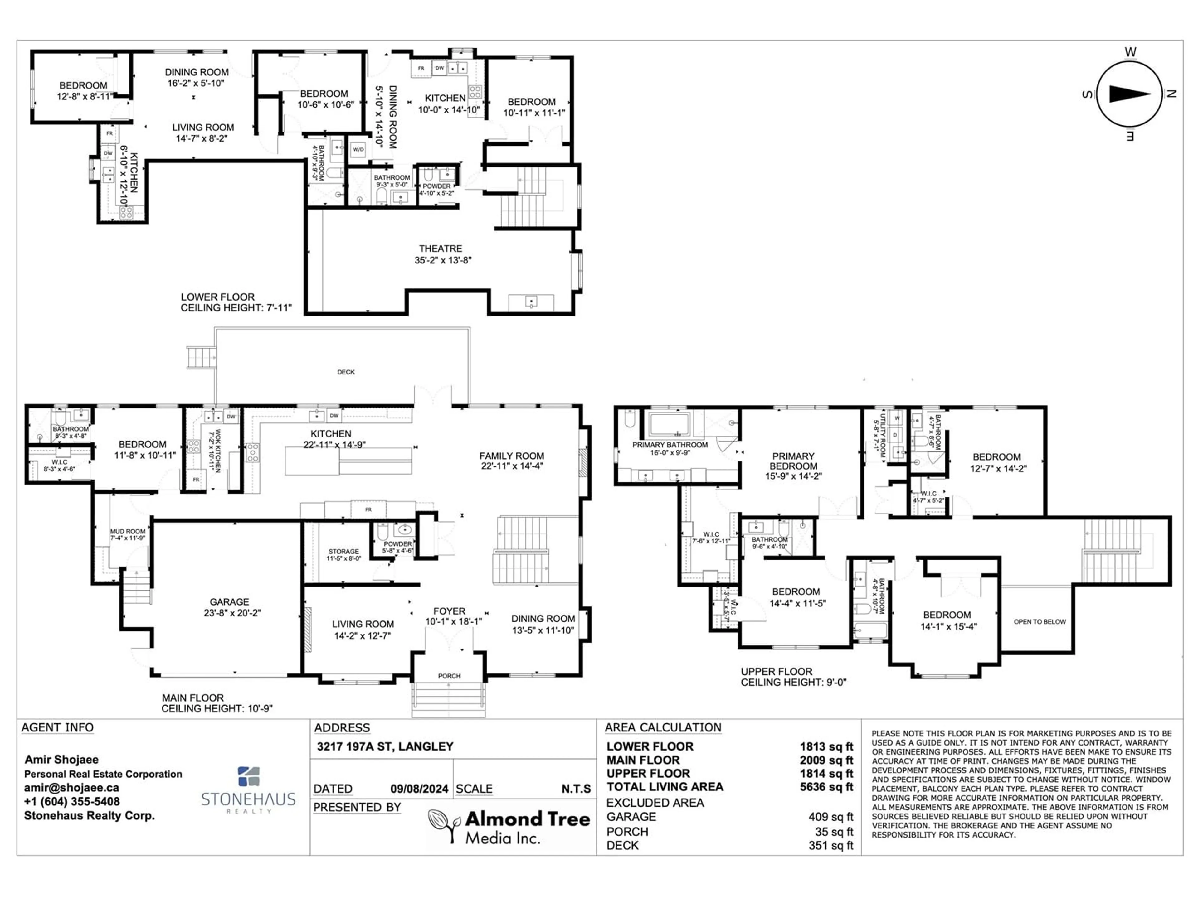 Floor plan for 3217 197A, Langley British Columbia V3A0N9