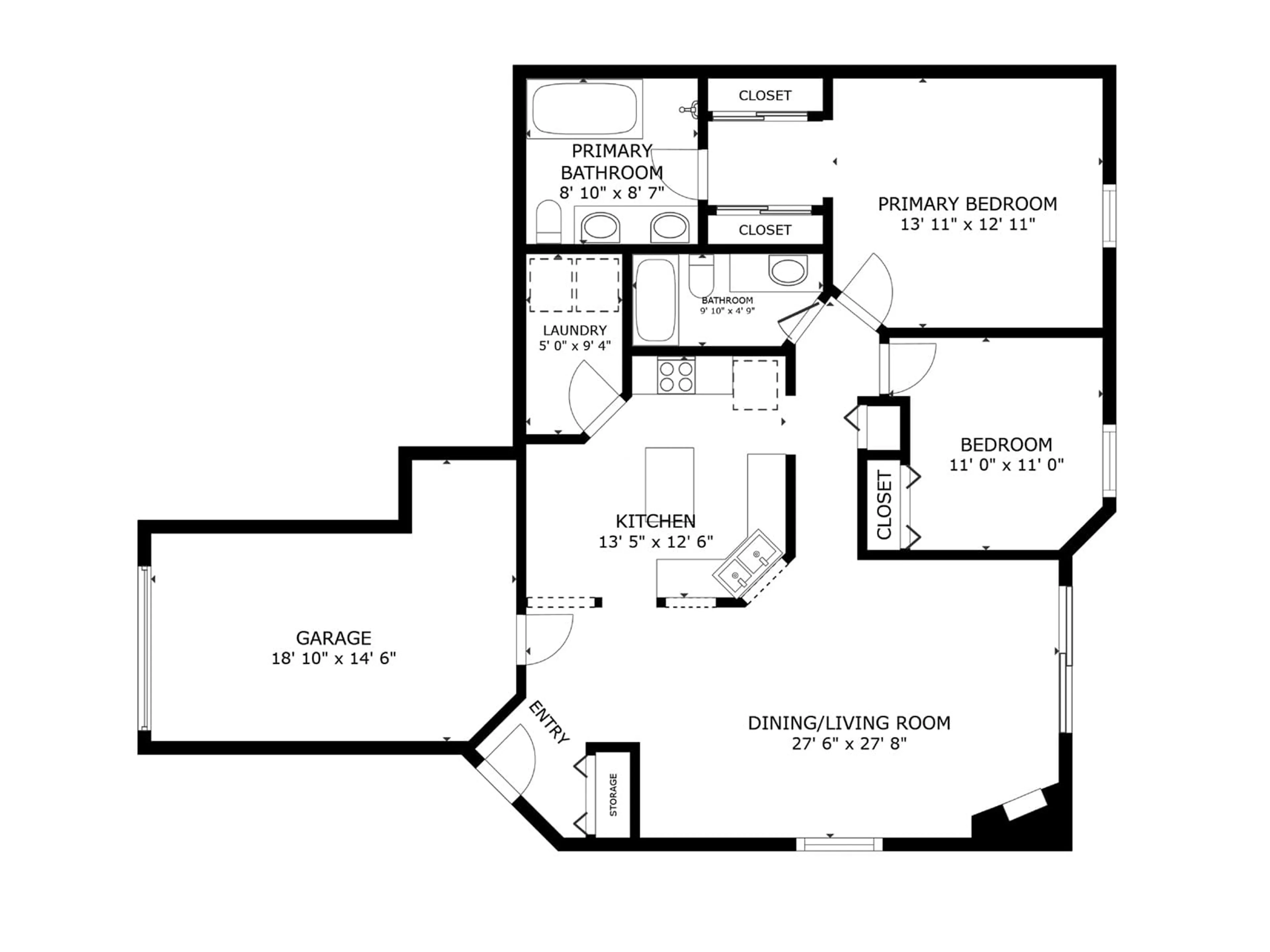 Floor plan for 12 - 21579 88B, Langley British Columbia V1M2X4