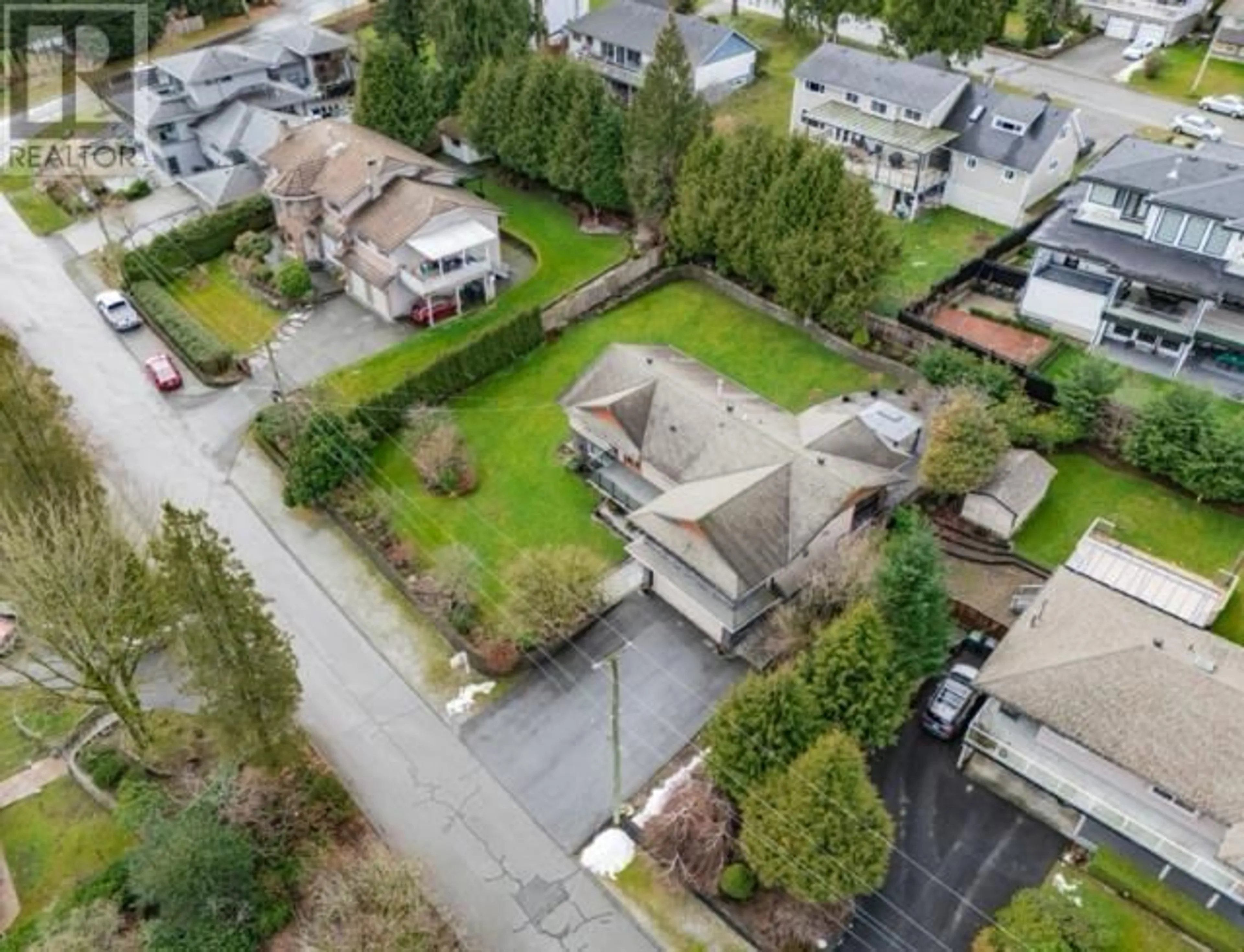 A pic from outside/outdoor area/front of a property/back of a property/a pic from drone, street for 3072 LAZY A STREET, Coquitlam British Columbia V3C3N9