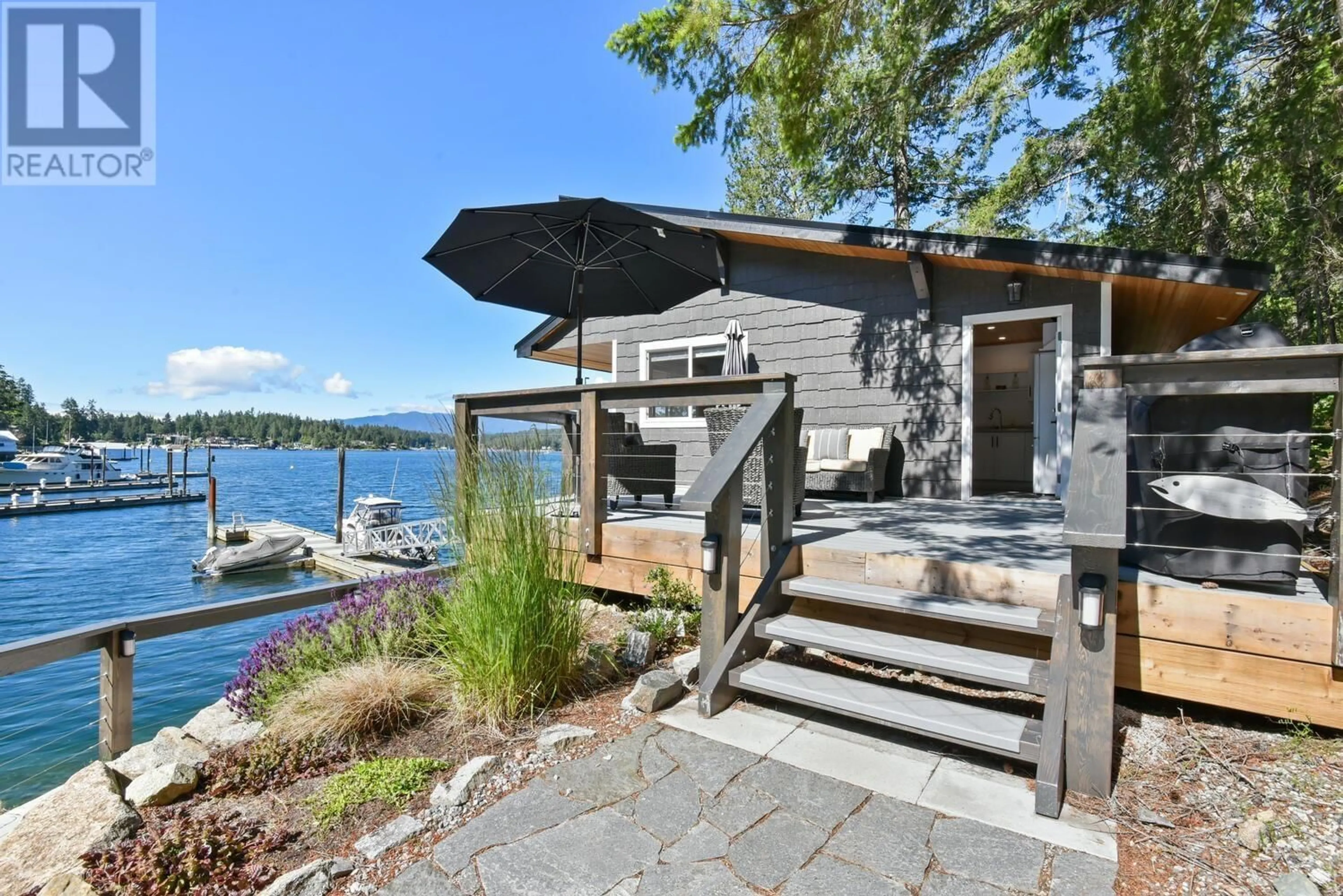 Patio, water/lake/river/ocean view for 5192 CLAYDON ROAD, Garden Bay British Columbia V0N1S1