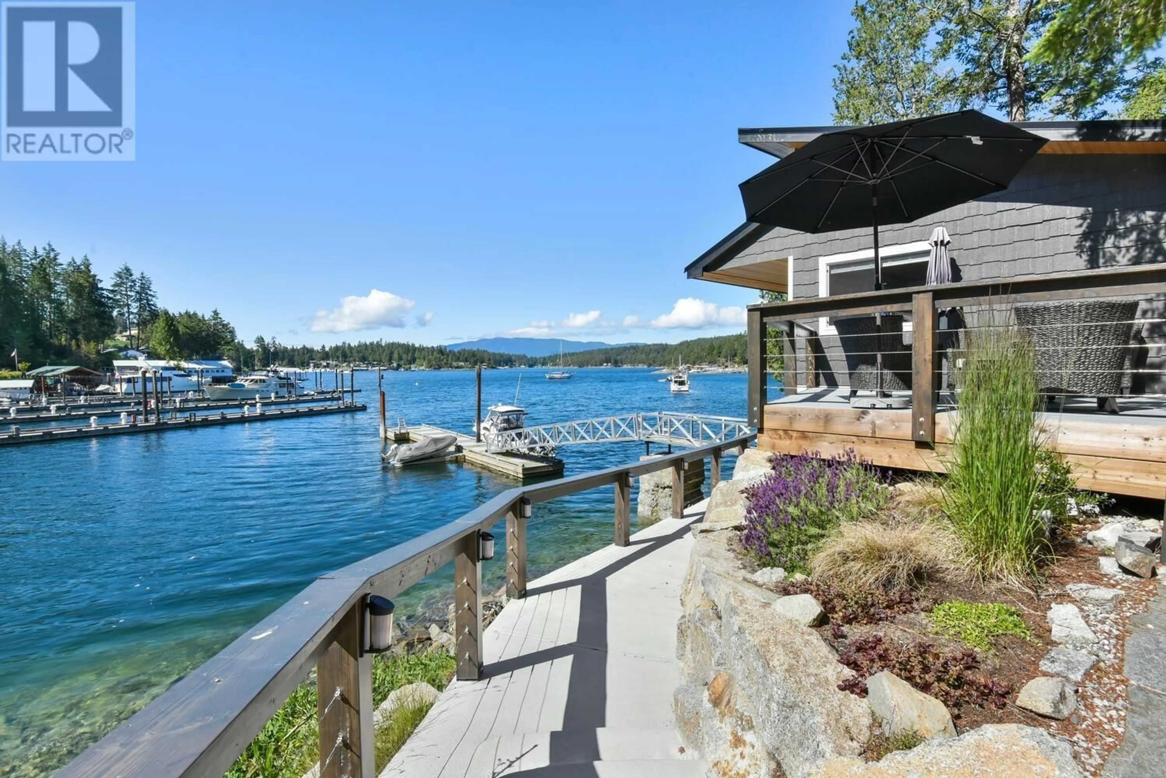 Patio, water/lake/river/ocean view for 5192 CLAYDON ROAD, Garden Bay British Columbia V0N1S1