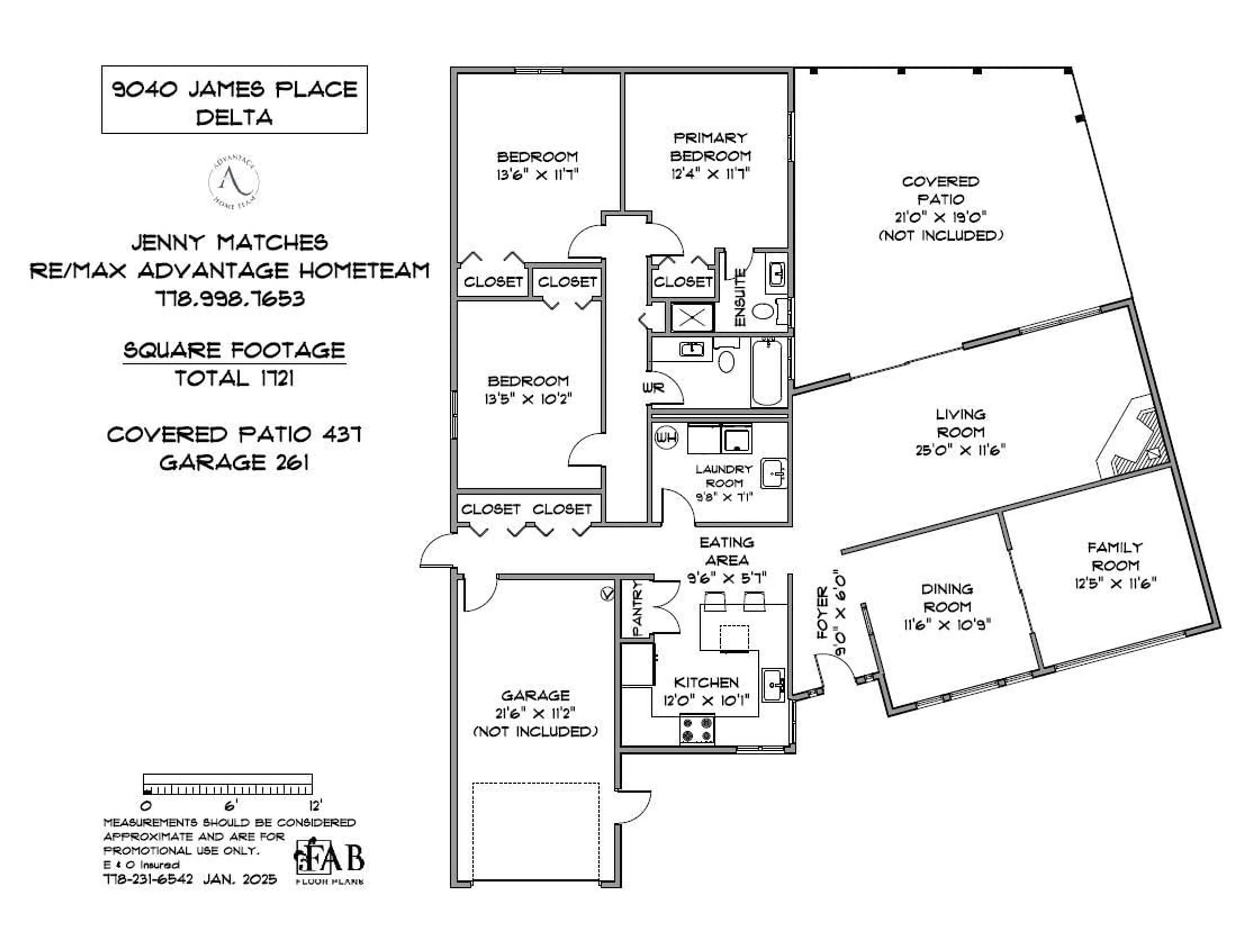 Floor plan for 9040 JAMES, Delta British Columbia V4C2R8