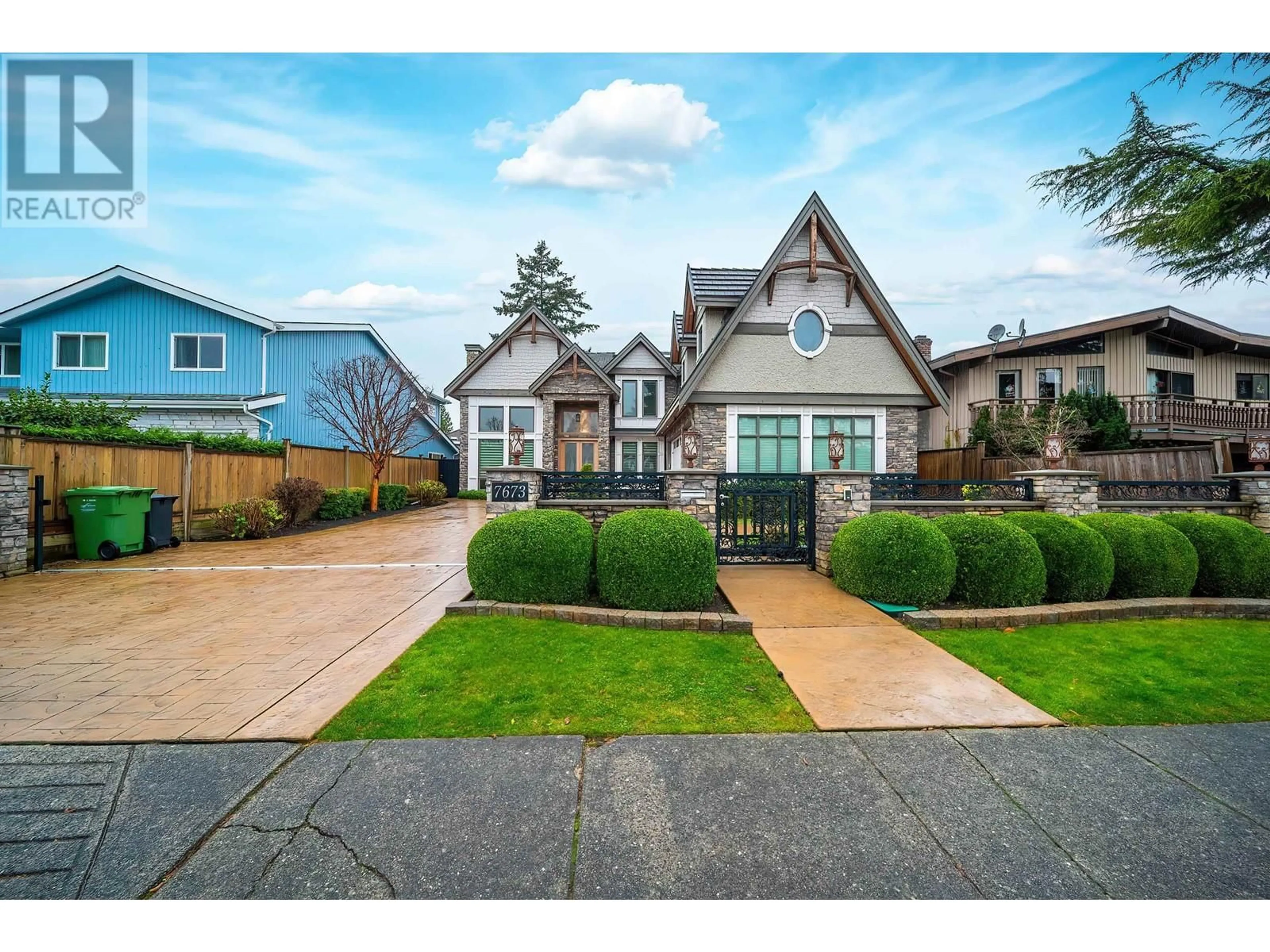Home with brick exterior material, street for 7673 DAMPIER DRIVE, Richmond British Columbia V7C4M3