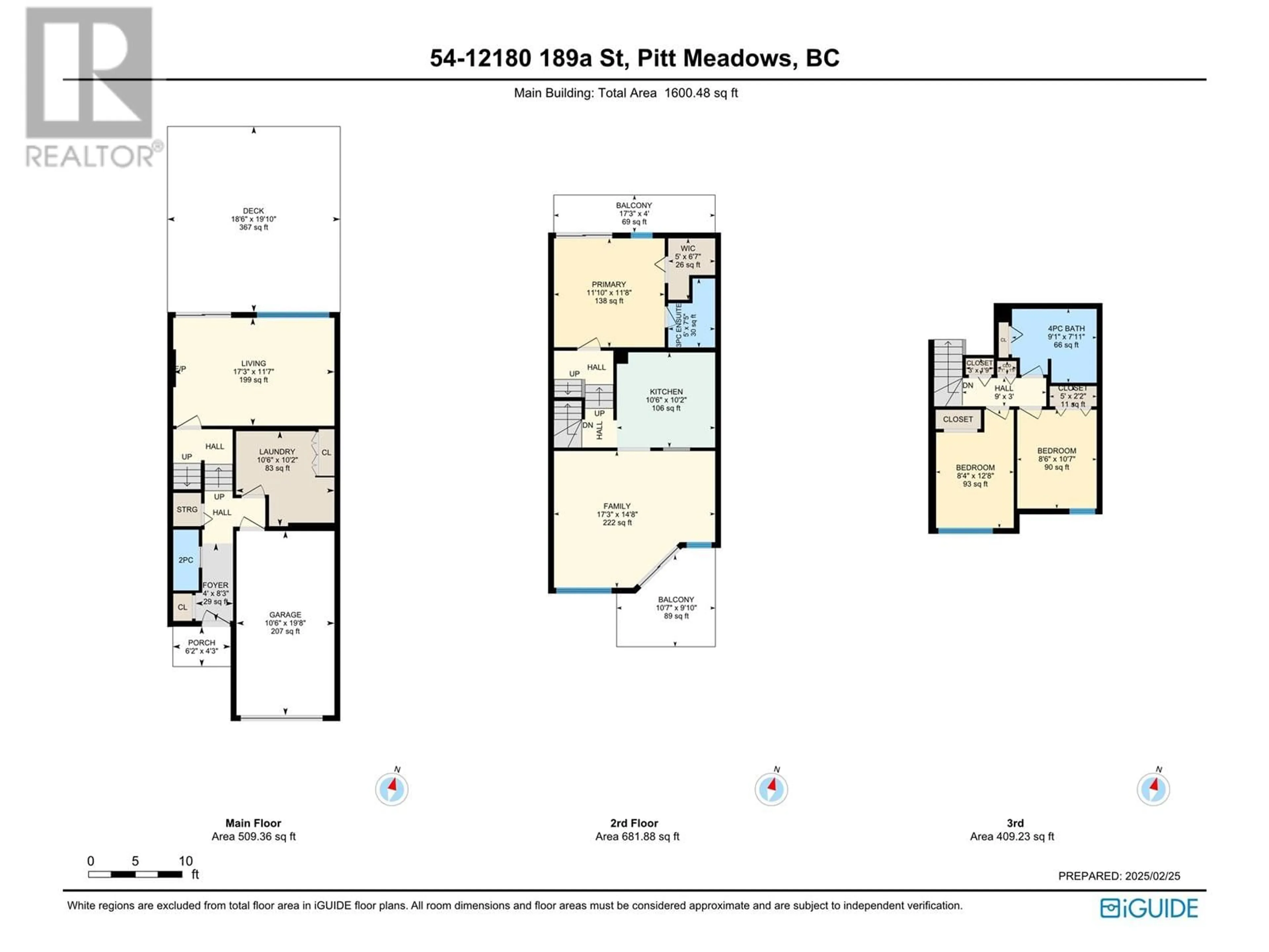 Floor plan for 54 12180 189A STREET, Pitt Meadows British Columbia V3Y1V8