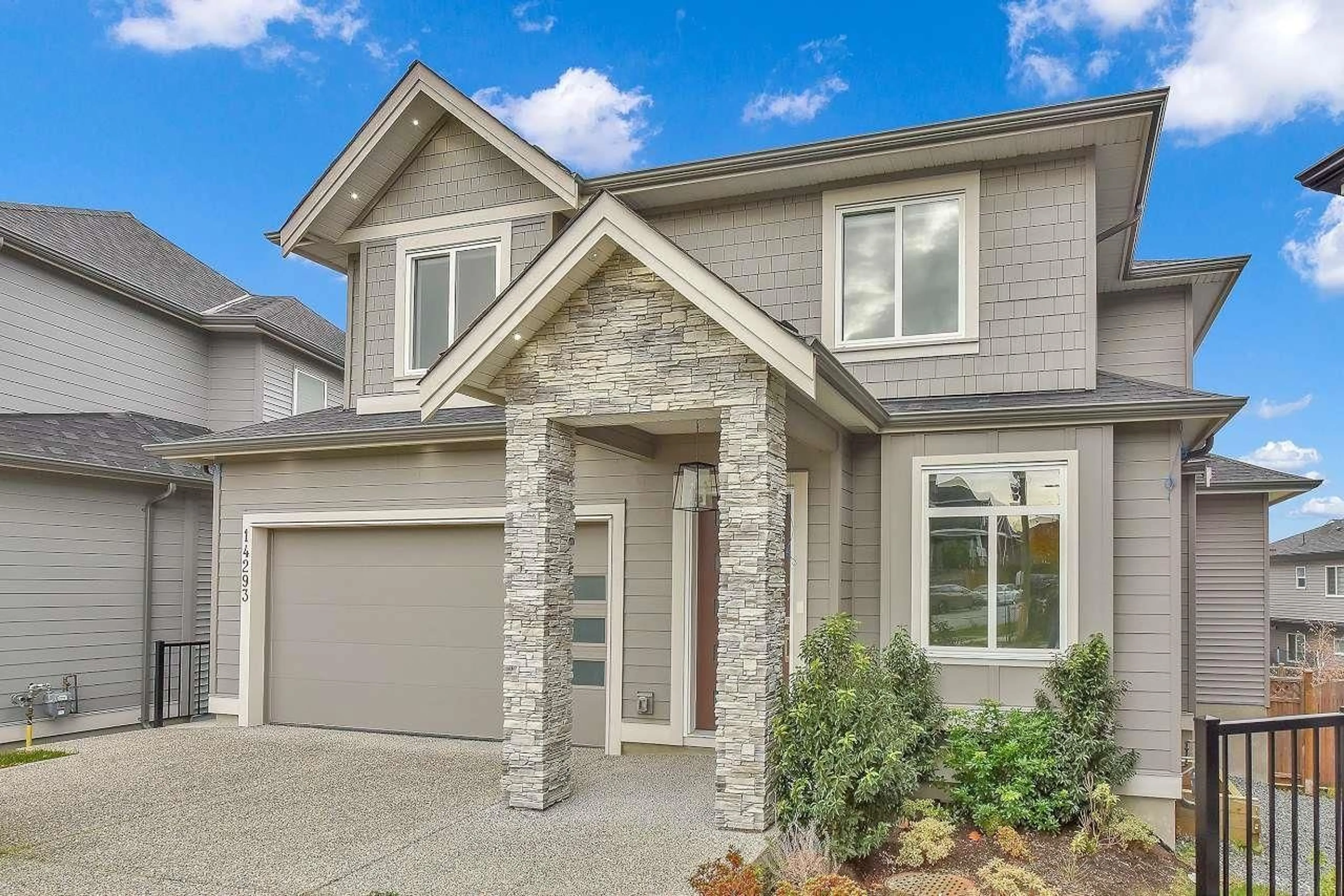 Home with brick exterior material, street for 14293 61B, Surrey British Columbia V3X0K5