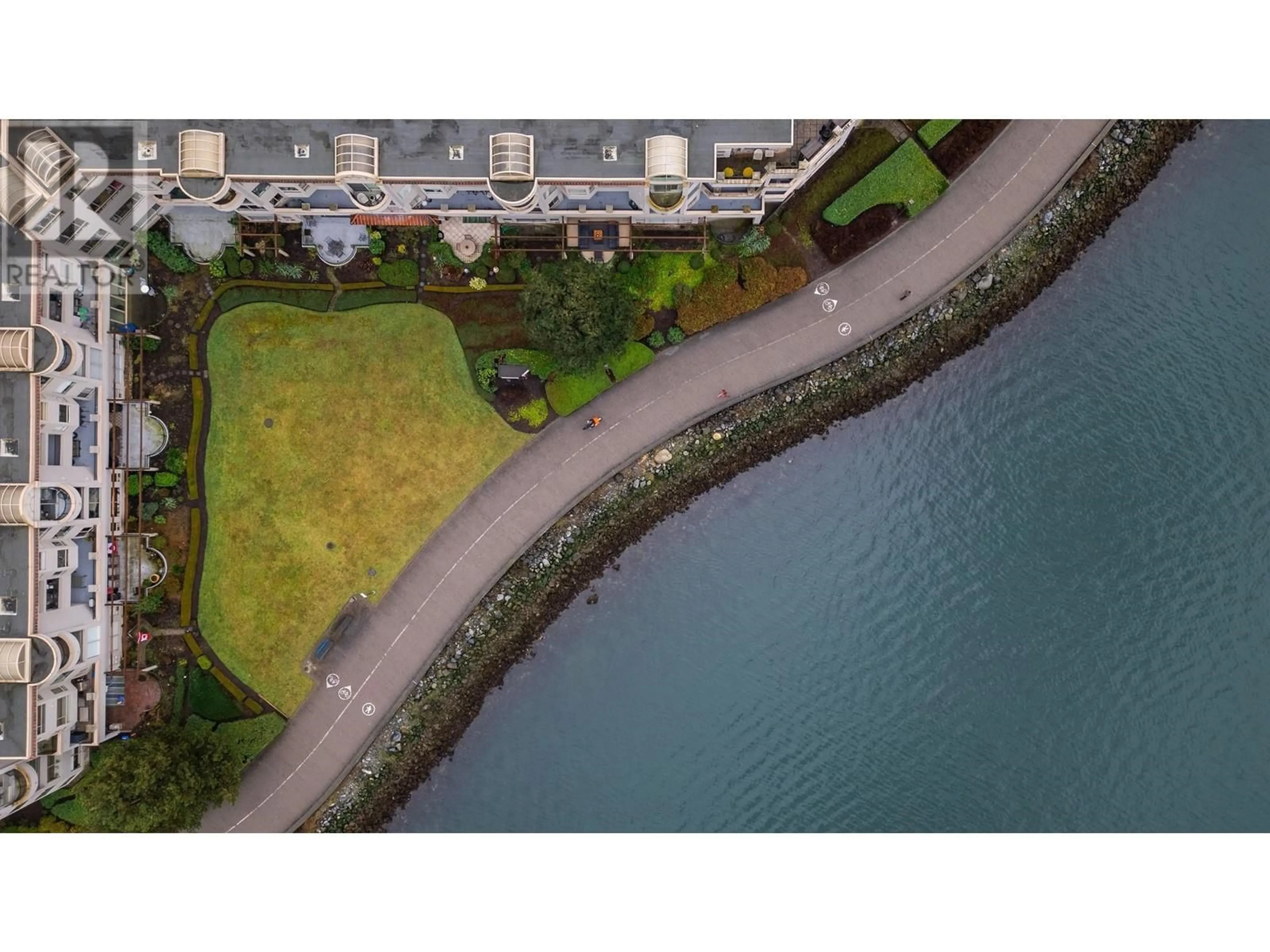 A pic from outside/outdoor area/front of a property/back of a property/a pic from drone, water/lake/river/ocean view for 111 1859 SPYGLASS PLACE, Vancouver British Columbia V5Z4K6