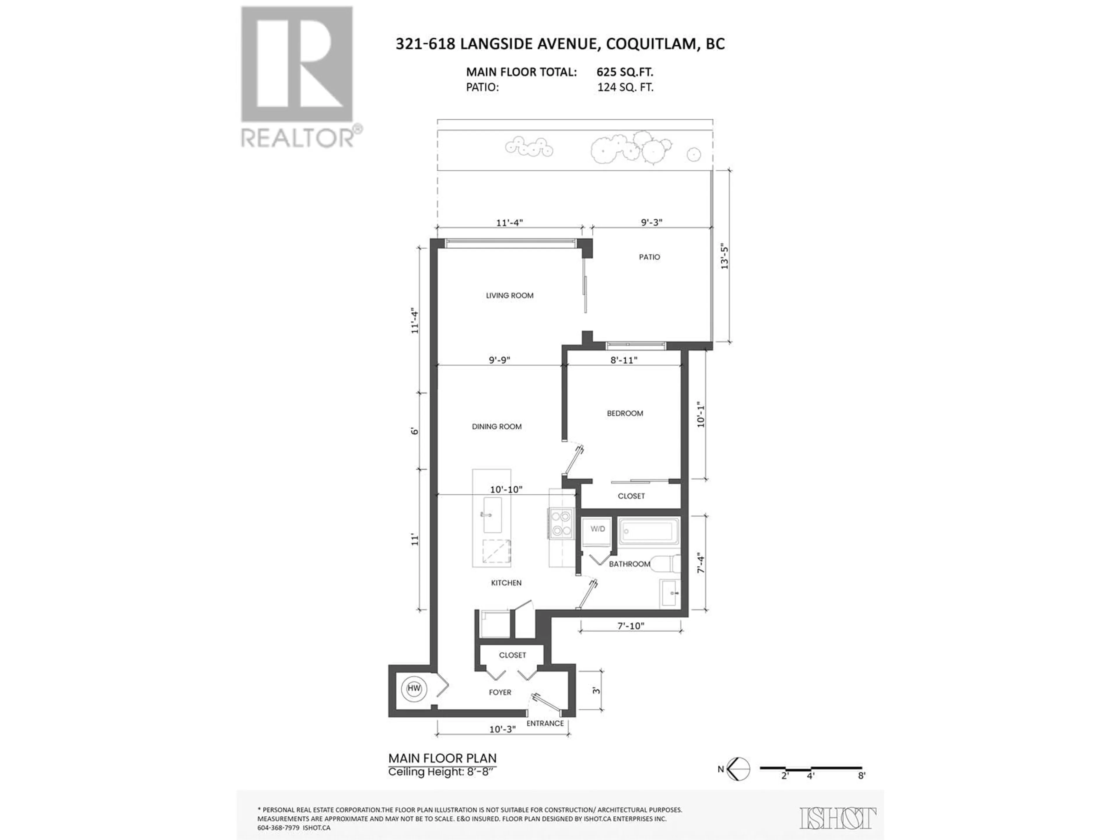 Floor plan for 321 618 LANGSIDE AVENUE, Coquitlam British Columbia V3J0B8