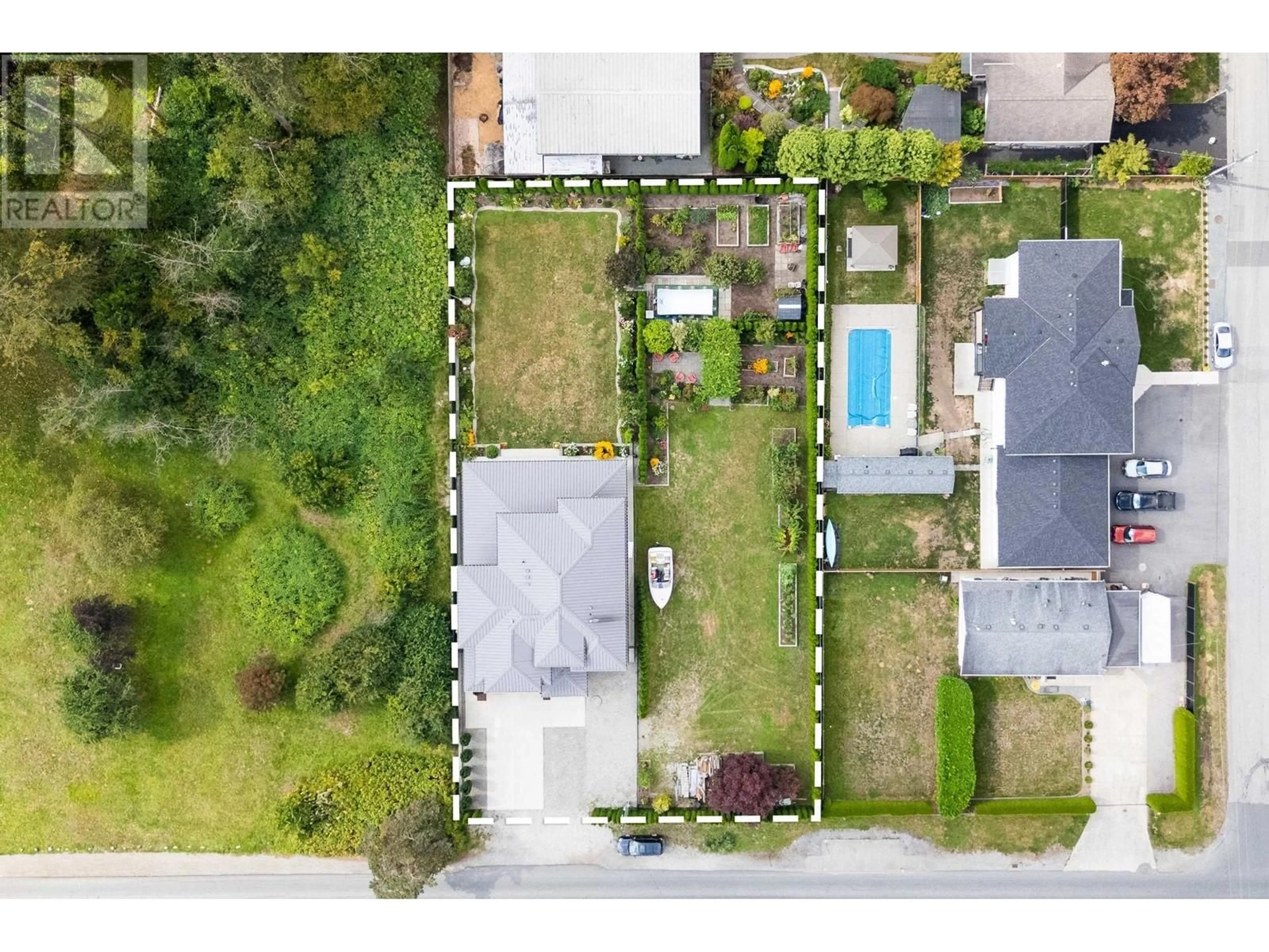 A pic from outside/outdoor area/front of a property/back of a property/a pic from drone, street for 12667 227 STREET, Maple Ridge British Columbia V2X6K4