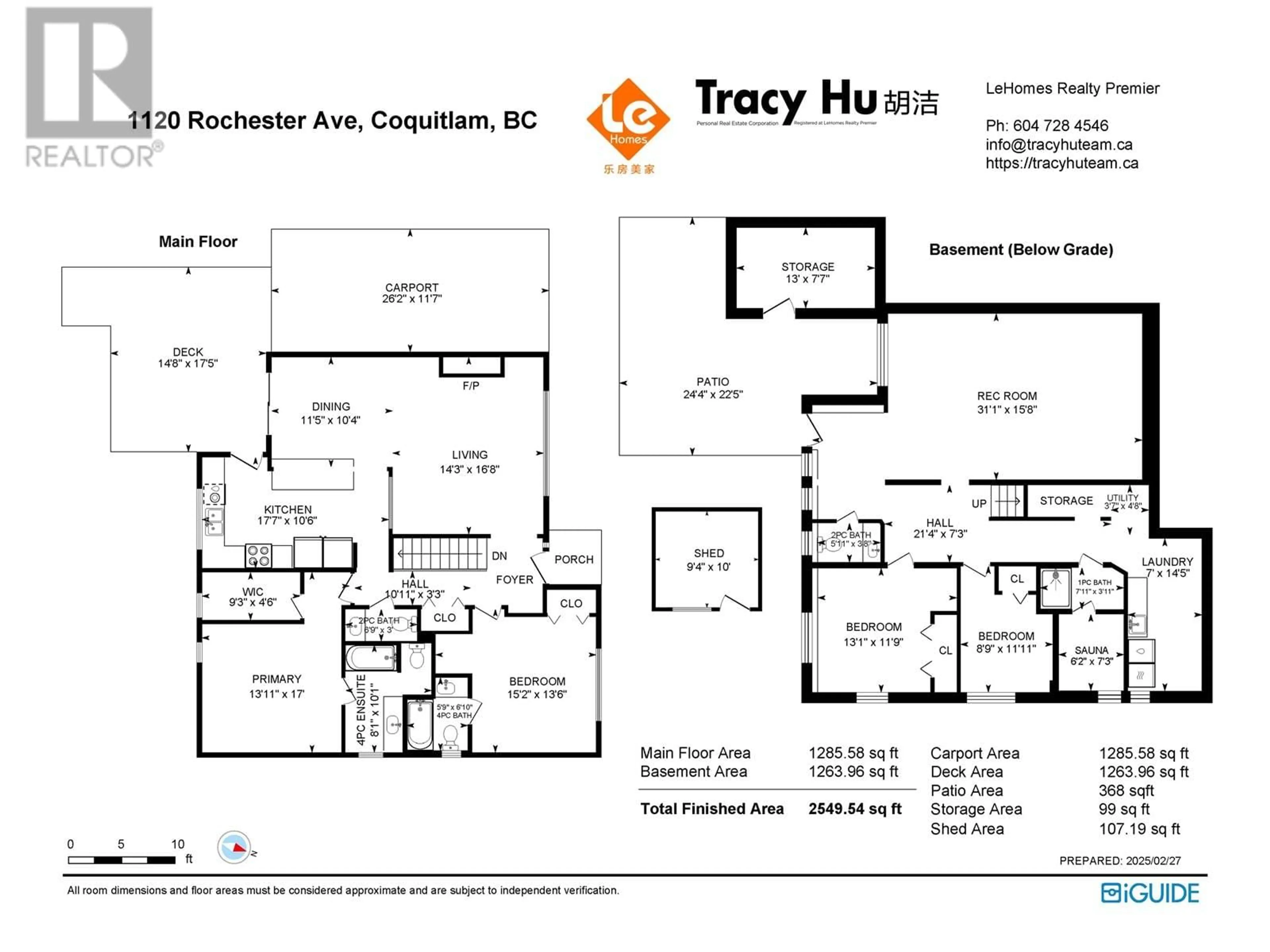 Floor plan for 1120 ROCHESTER AVENUE, Coquitlam British Columbia V3K2X4