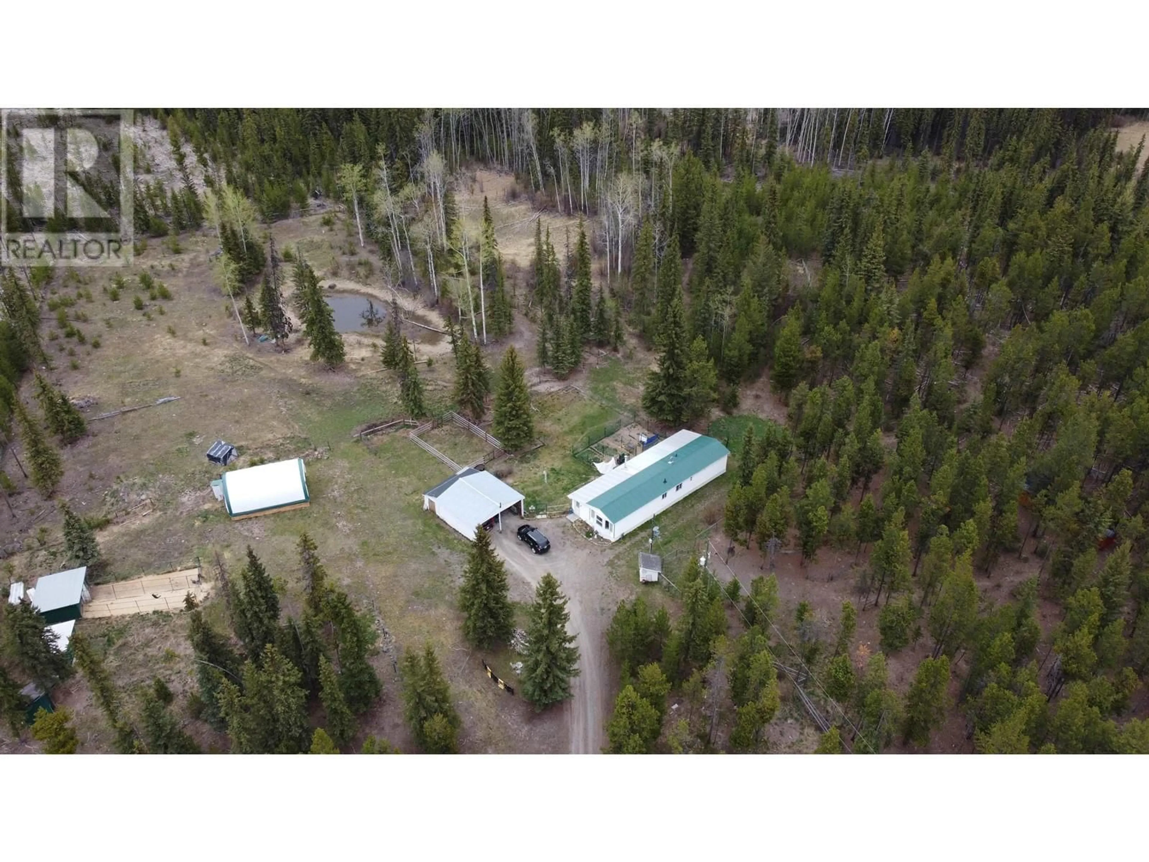 A pic from outside/outdoor area/front of a property/back of a property/a pic from drone, unknown for 5793 LITTLE FORT 24 HIGHWAY, 100 Mile House British Columbia V0K2E2