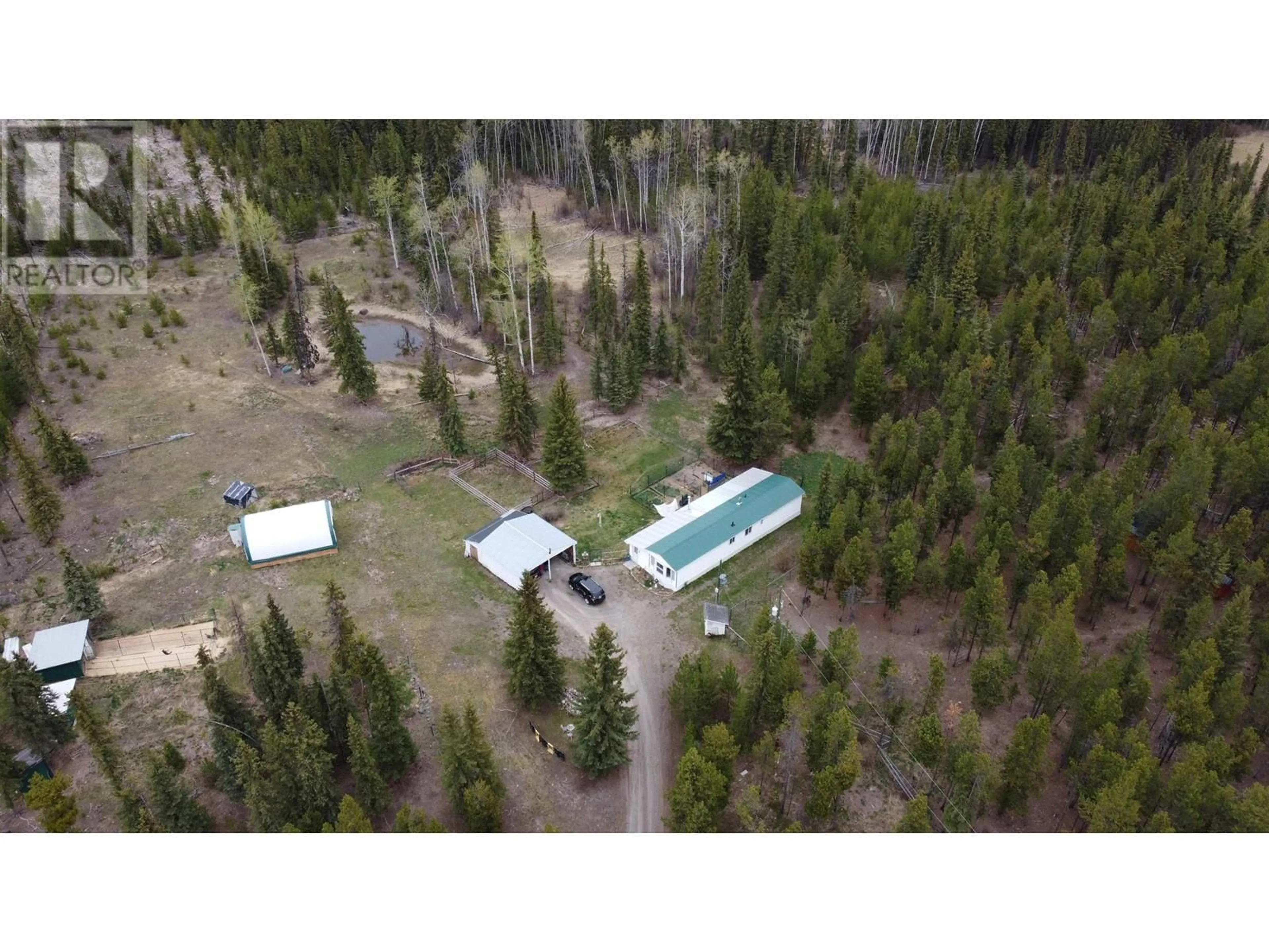 A pic from outside/outdoor area/front of a property/back of a property/a pic from drone, unknown for 5793 LITTLE FORT 24 HIGHWAY, 100 Mile House British Columbia V0K2E2