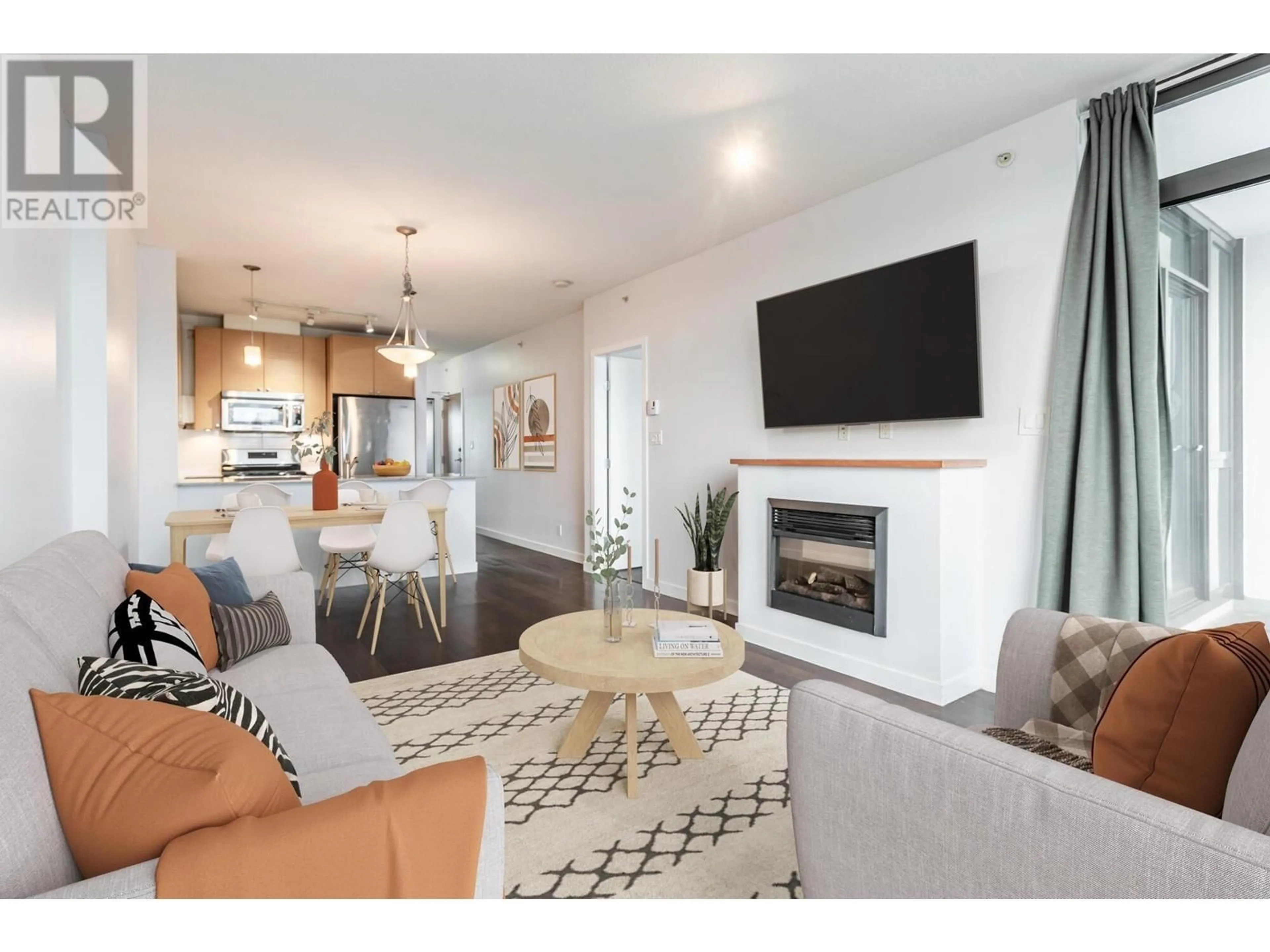 Living room with furniture, unknown for 1409 - 400 CAPILANO ROAD, Port Moody British Columbia V3H0E1
