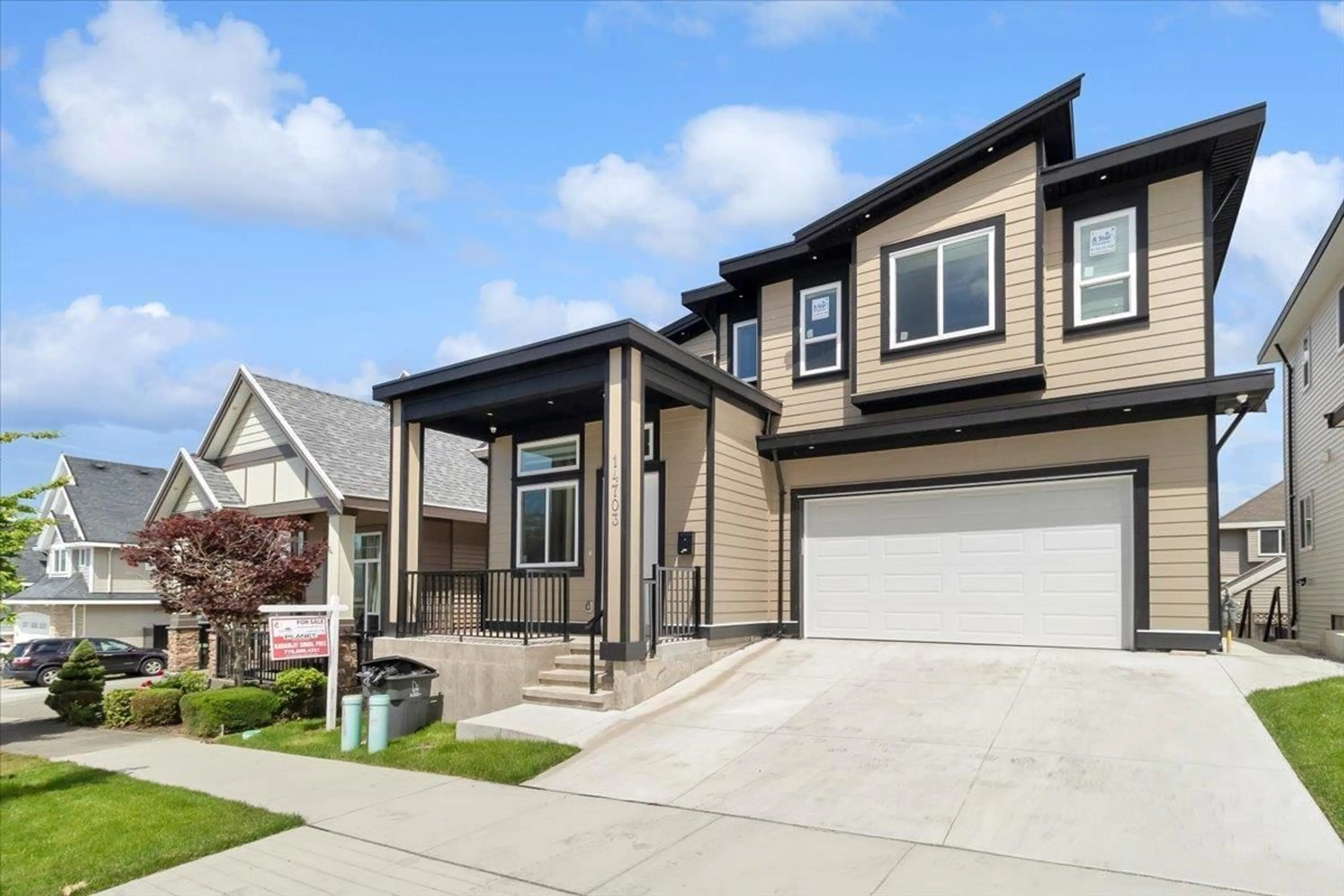 Home with vinyl exterior material, street for 14703 62A, Surrey British Columbia V3S3T1