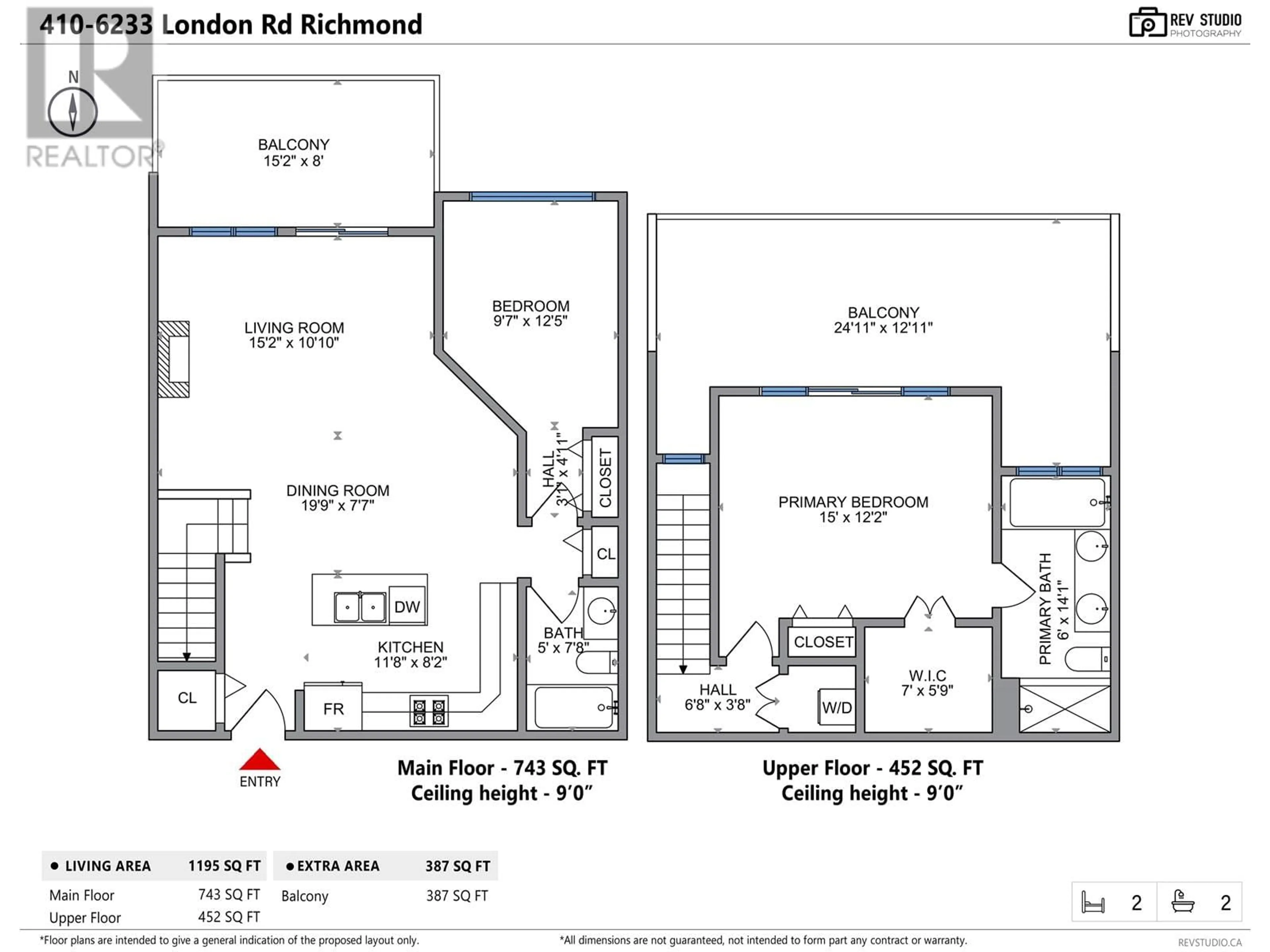 Floor plan for 410 6233 LONDON ROAD, Richmond British Columbia V7E3S3