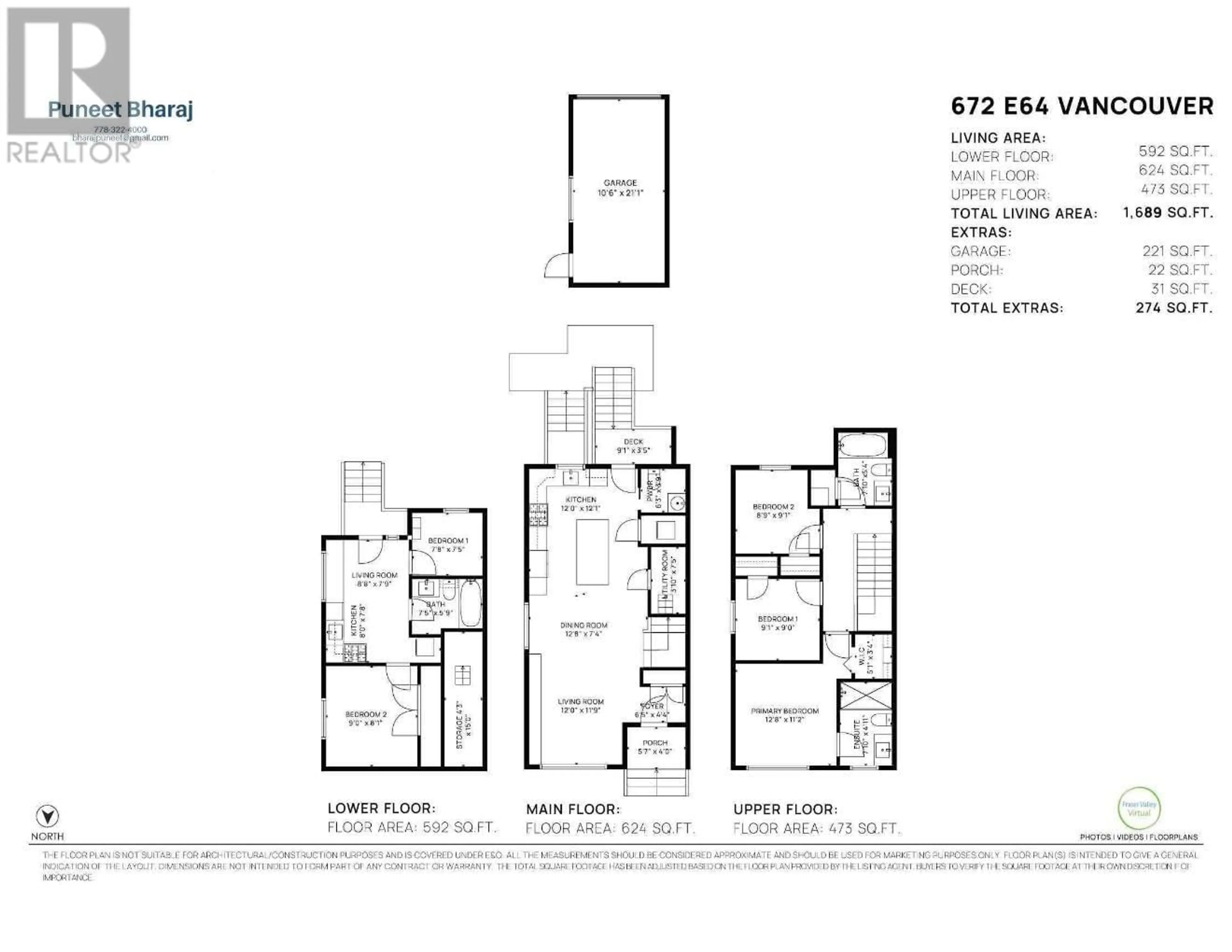 Floor plan for 672 64TH AVENUE, Vancouver British Columbia V5X2N2