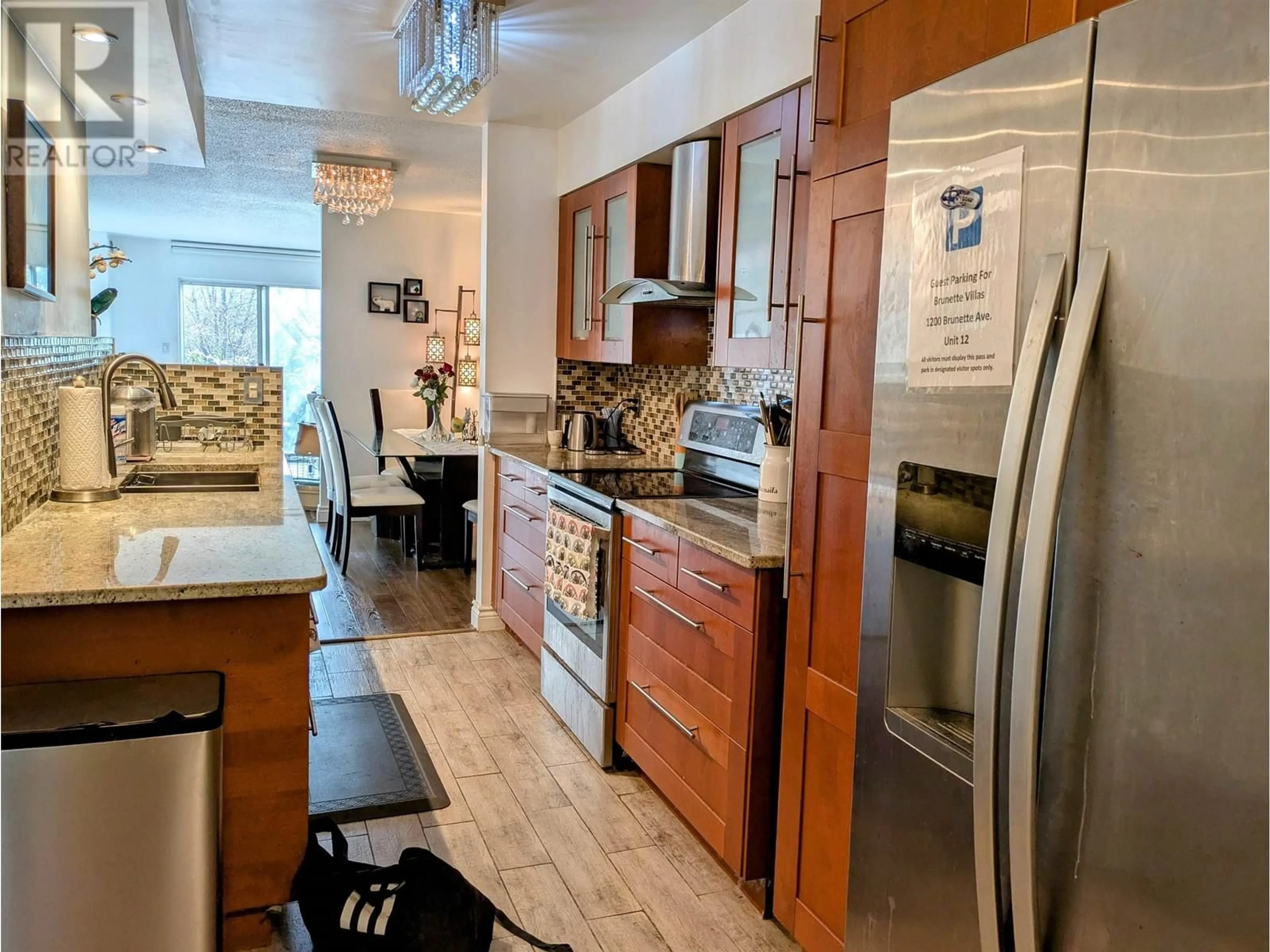 Open concept kitchen, ceramic/tile floor for 12 - 1200 BRUNETTE AVENUE, Coquitlam British Columbia V3K1G3