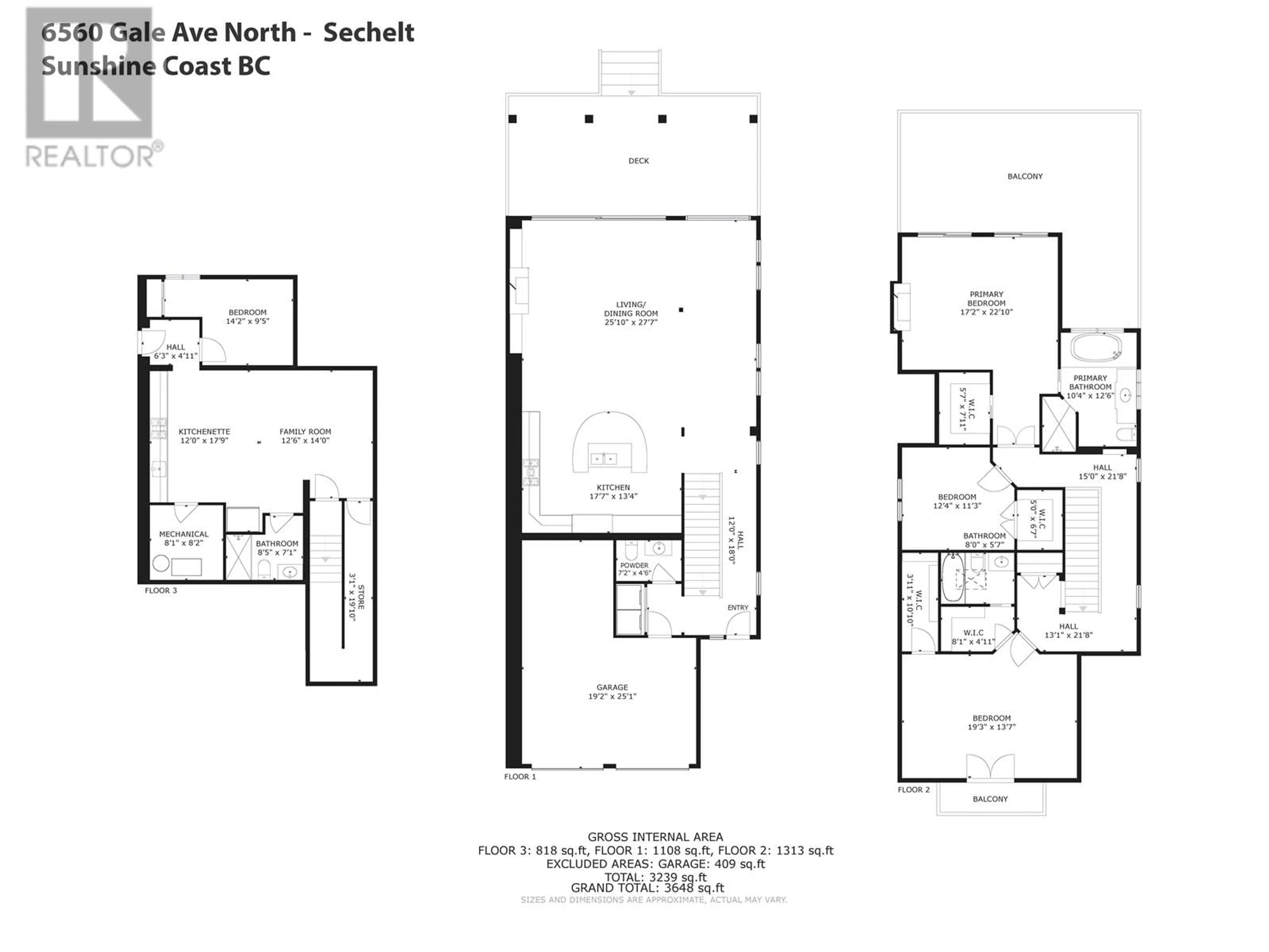 Floor plan for 6560 GALE AVENUE, Sechelt British Columbia V7Z0L1