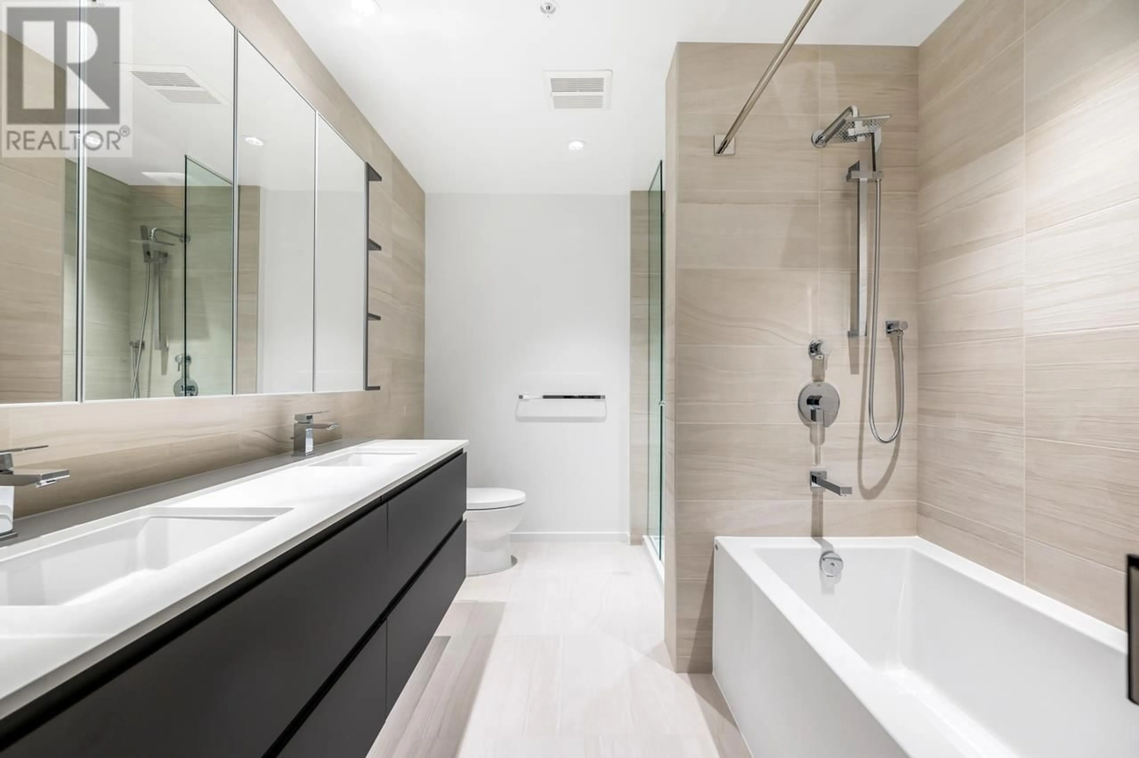 Contemporary bathroom, ceramic/tile floor for 320 6808 MINORU BOULEVARD, Richmond British Columbia V6Y0M7