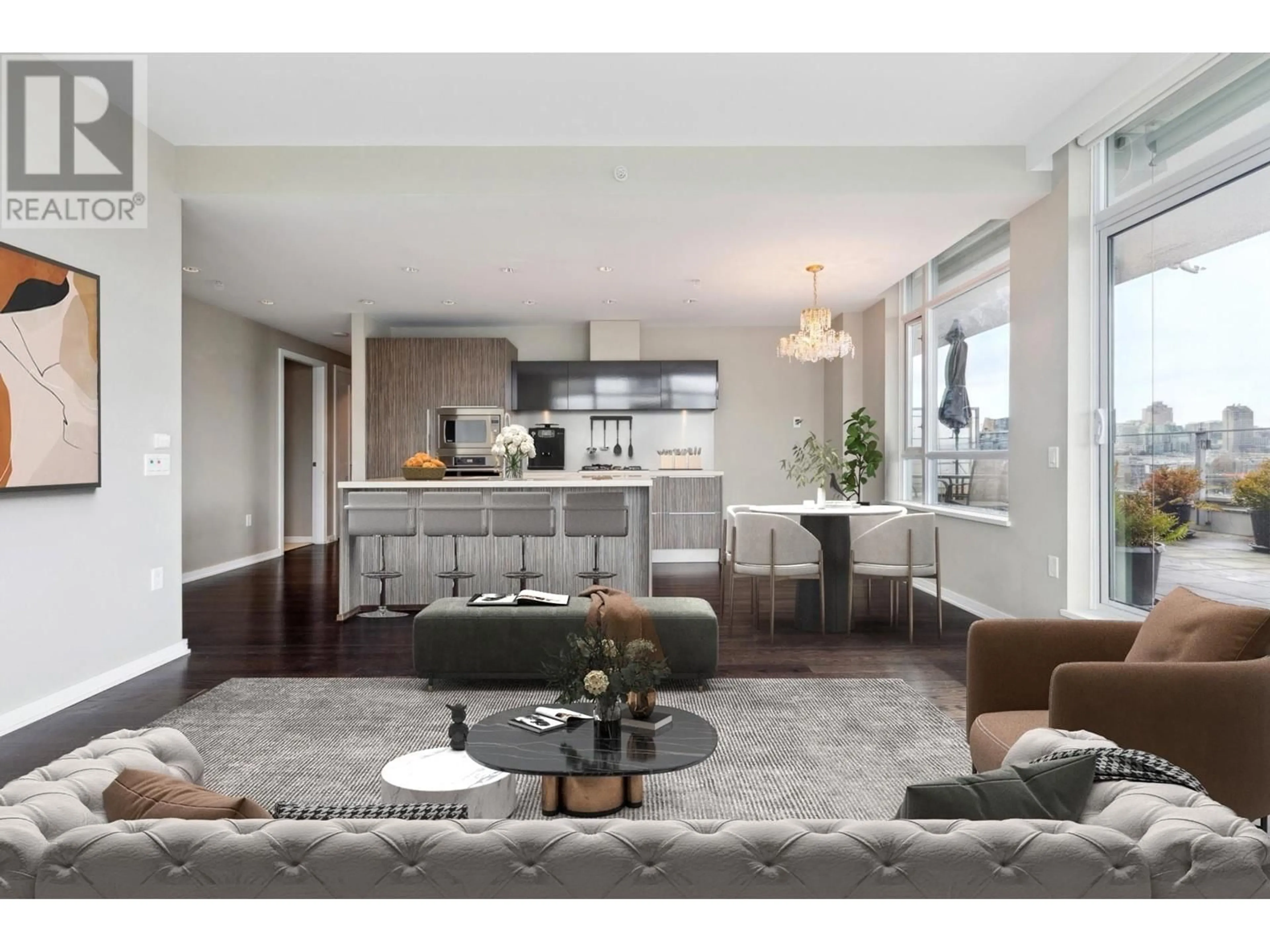 Open concept kitchen, unknown for 906 1616 COLUMBIA STREET, Vancouver British Columbia V5Y0B7