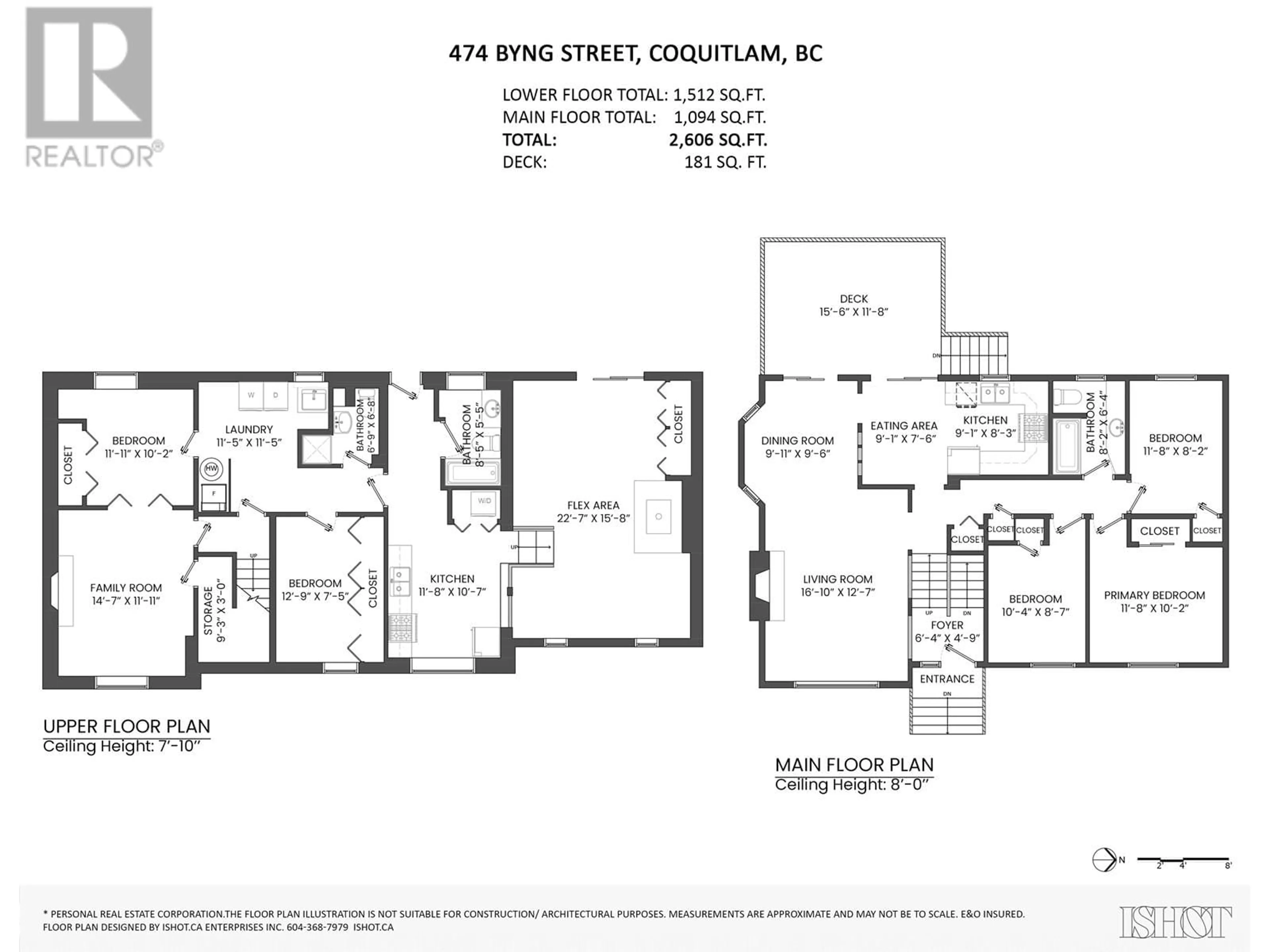 Floor plan for 474 BYNG STREET, Coquitlam British Columbia V3K5N7