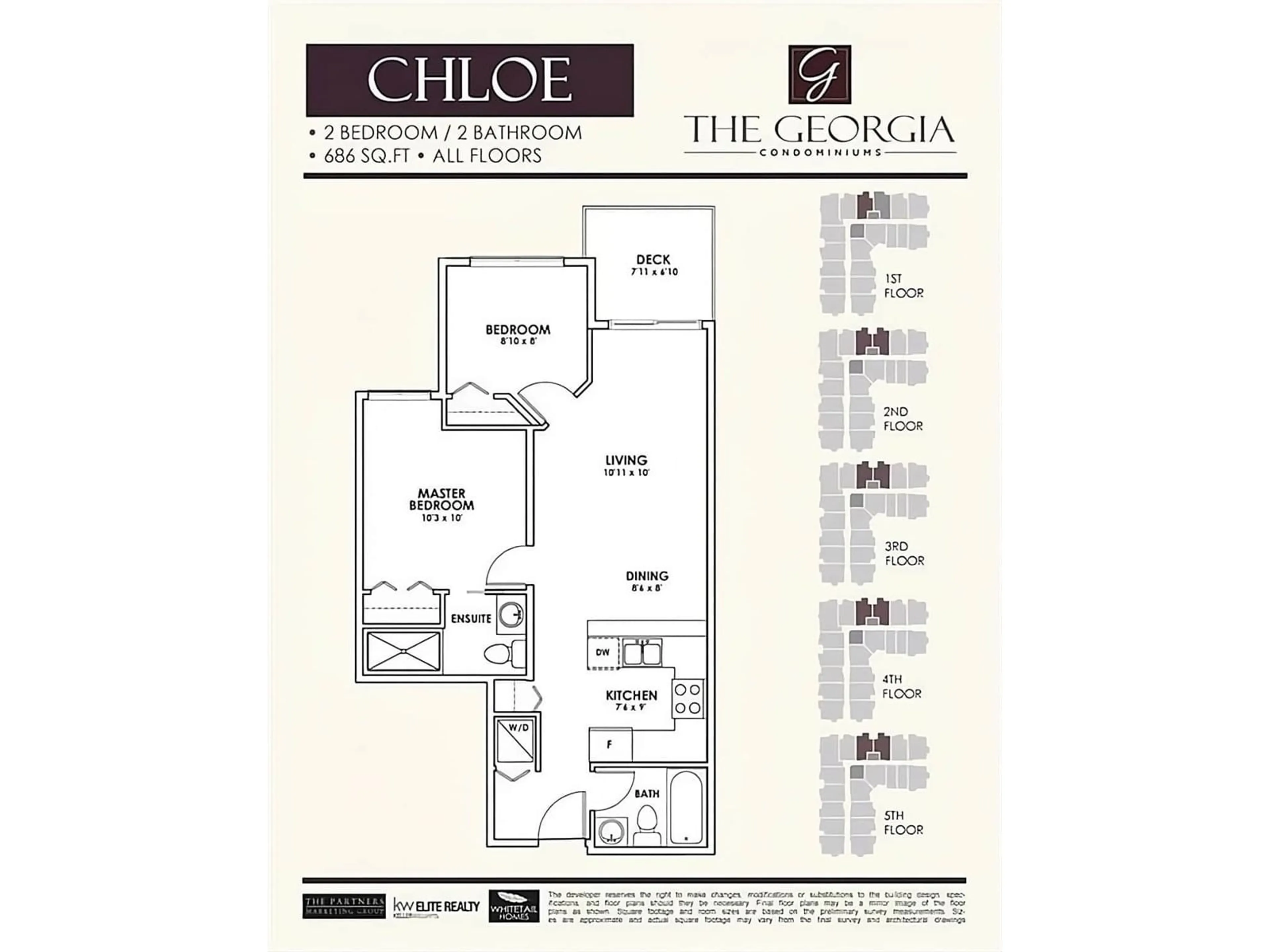 Floor plan for 401 - 20696 EASTLEIGH, Langley British Columbia V3A0M3