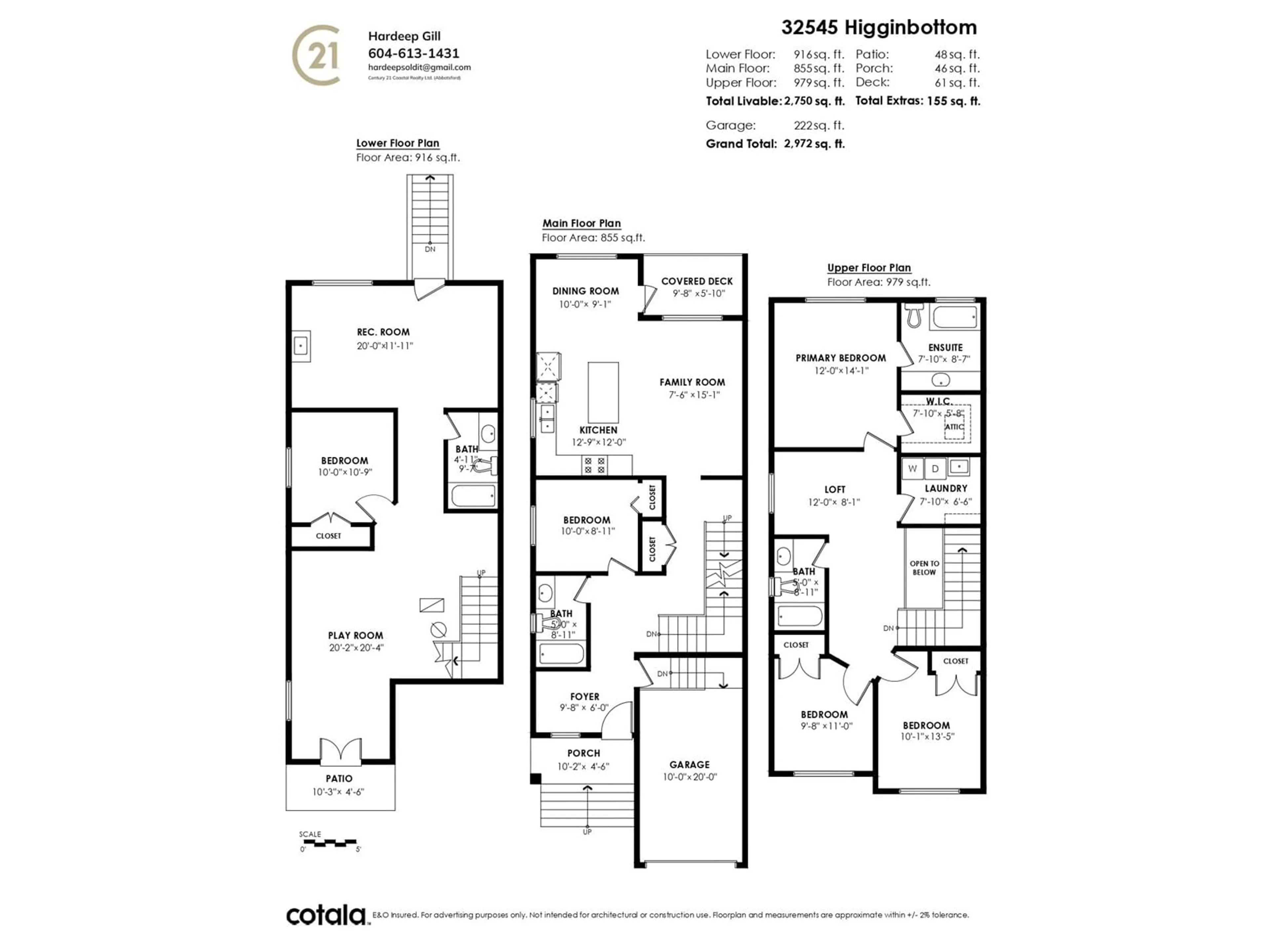 Floor plan for 32545 HIGGINBOTTOM COURT, Mission British Columbia V2V2T7