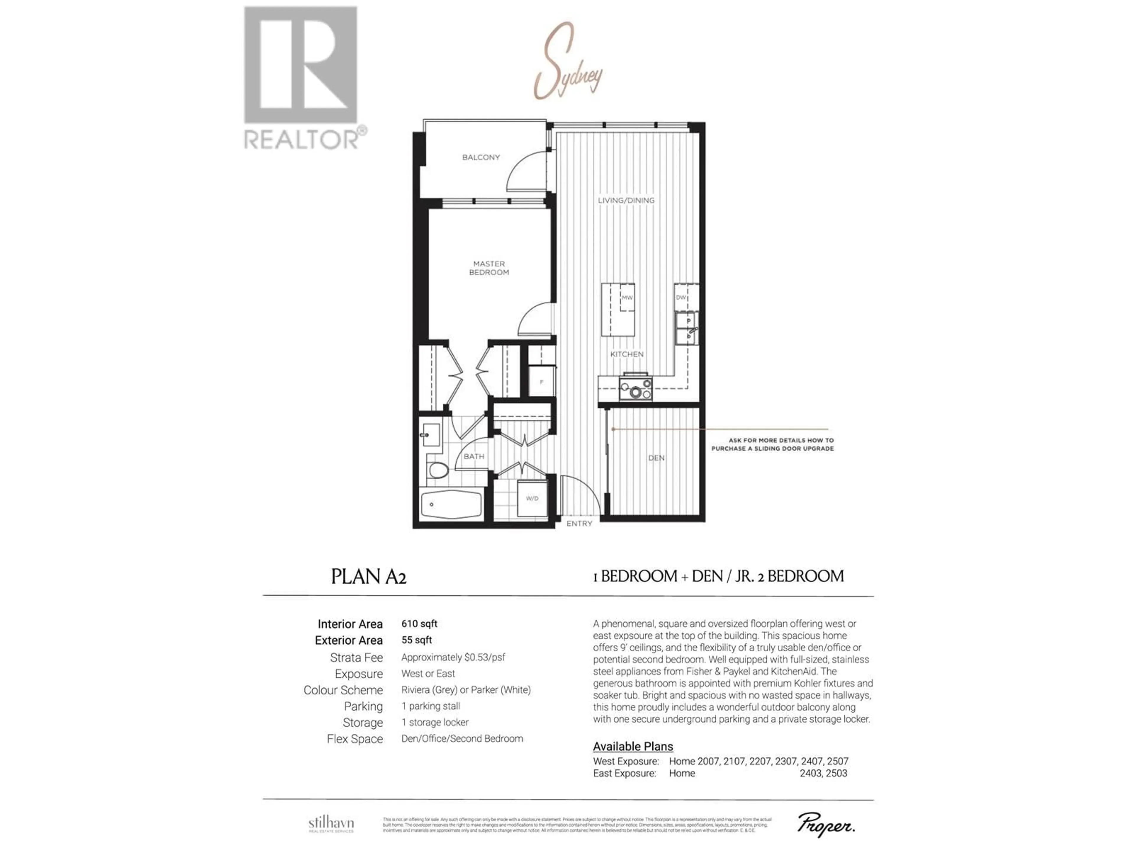 Floor plan for 2403 - 555 SYDNEY AVENUE, Coquitlam British Columbia V3K0G5